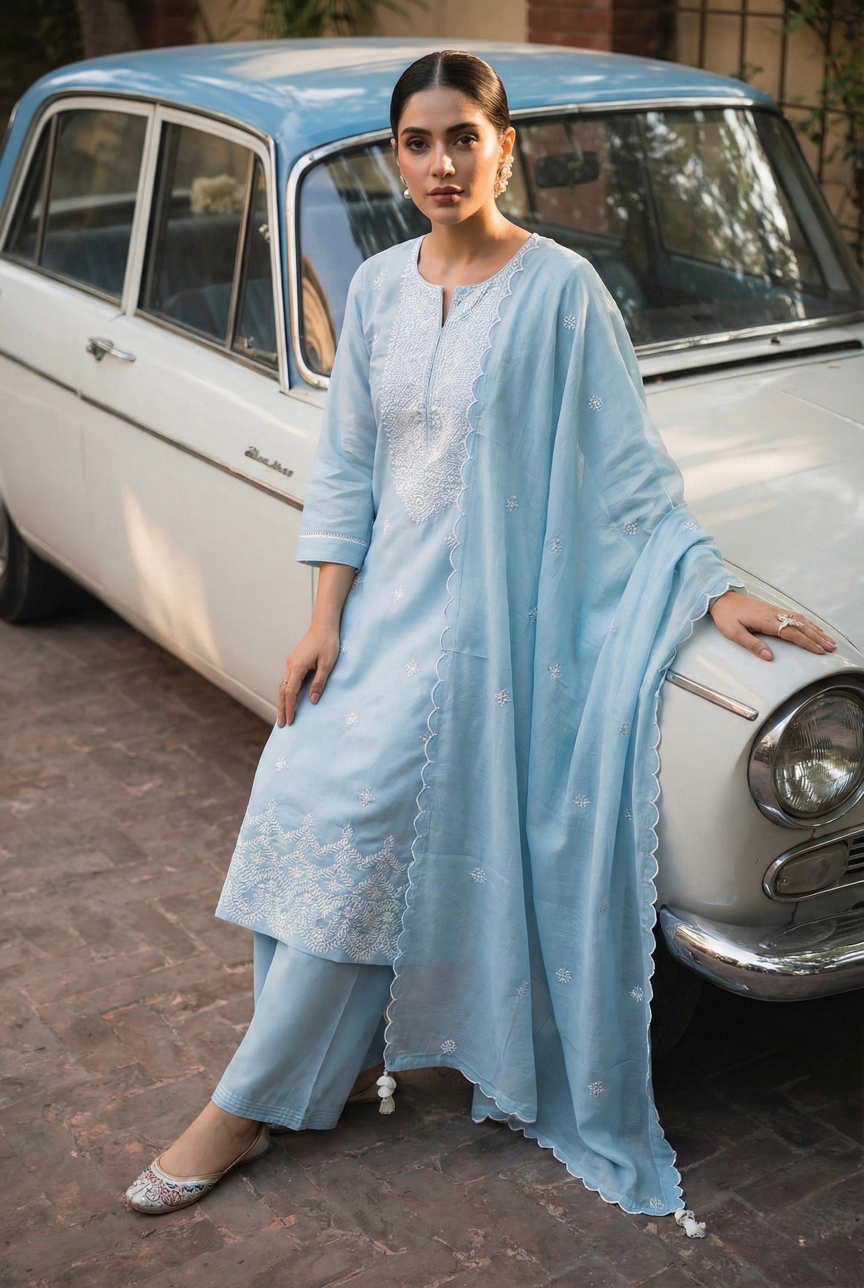 Neel Aabha Embroidered Suit Set | HER-653