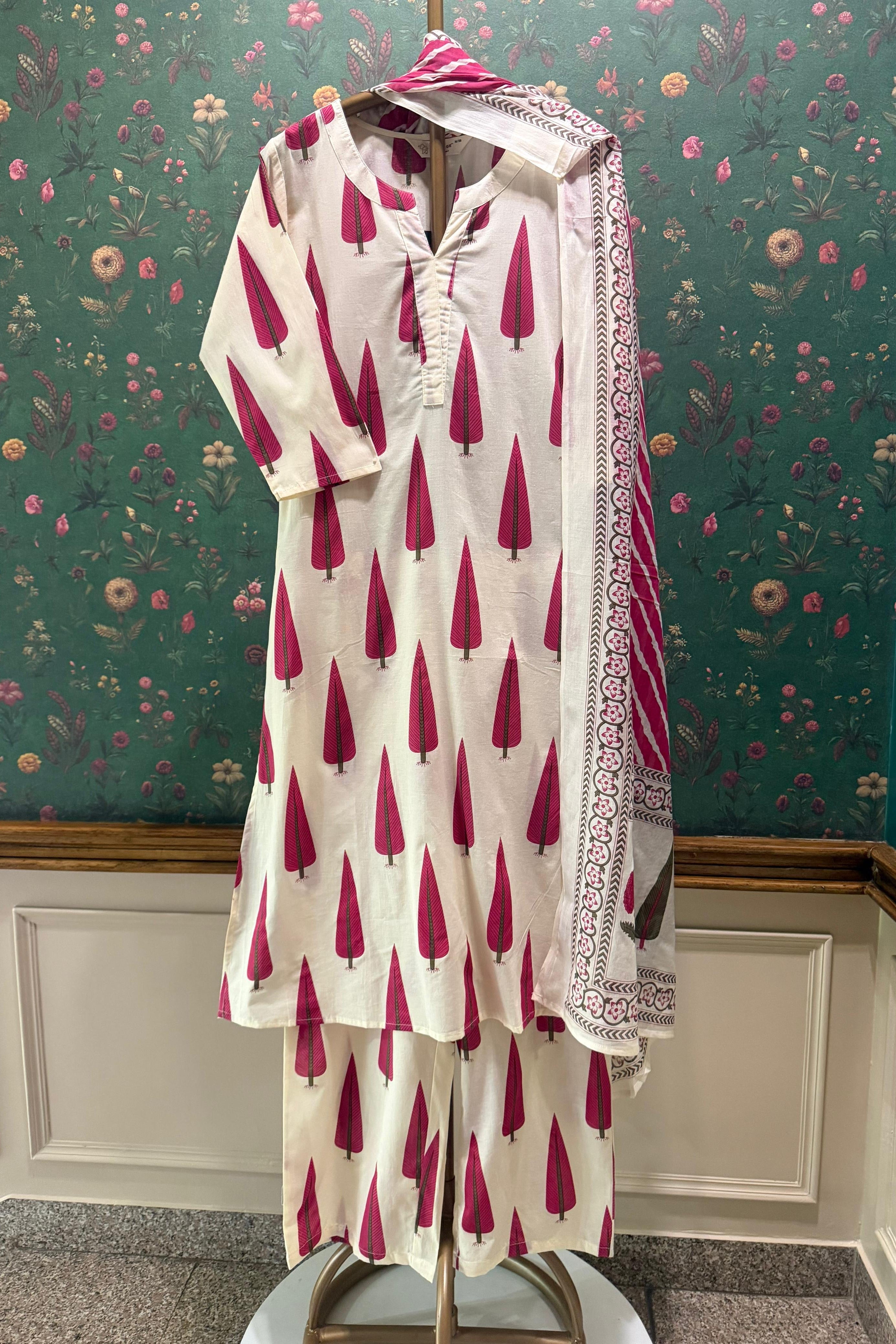 Gulnaar Vatika Cotton Suit Set | HER-711