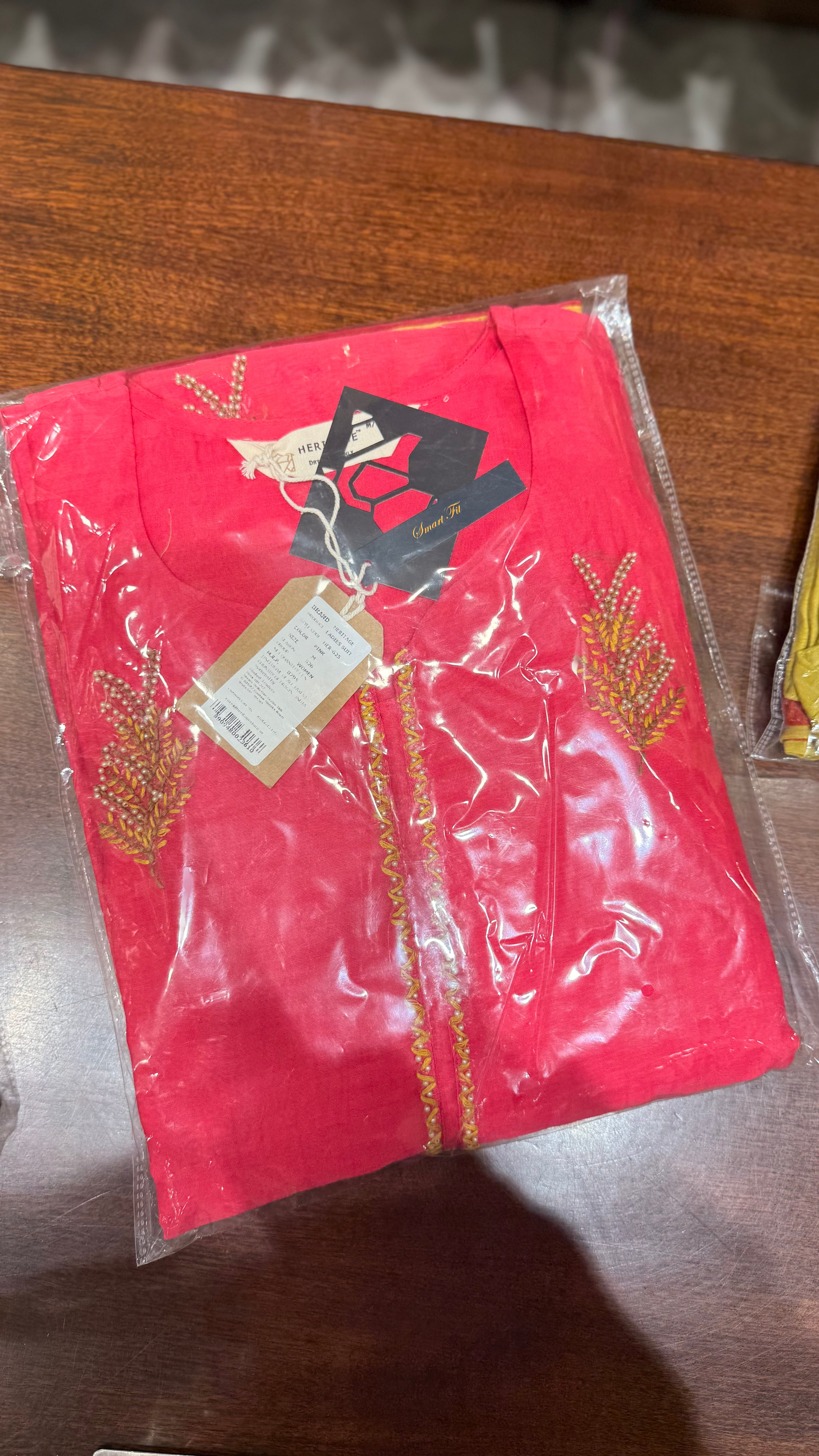 Vanyara Rose Pink A-Line Suit Set | HER-625