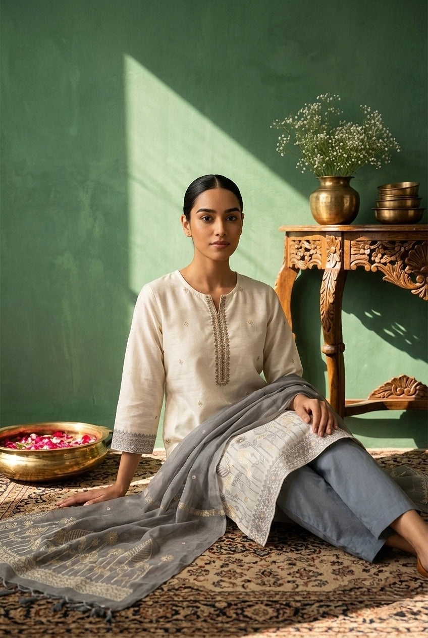 Chandrika Chanderi Suit Set | HER-617