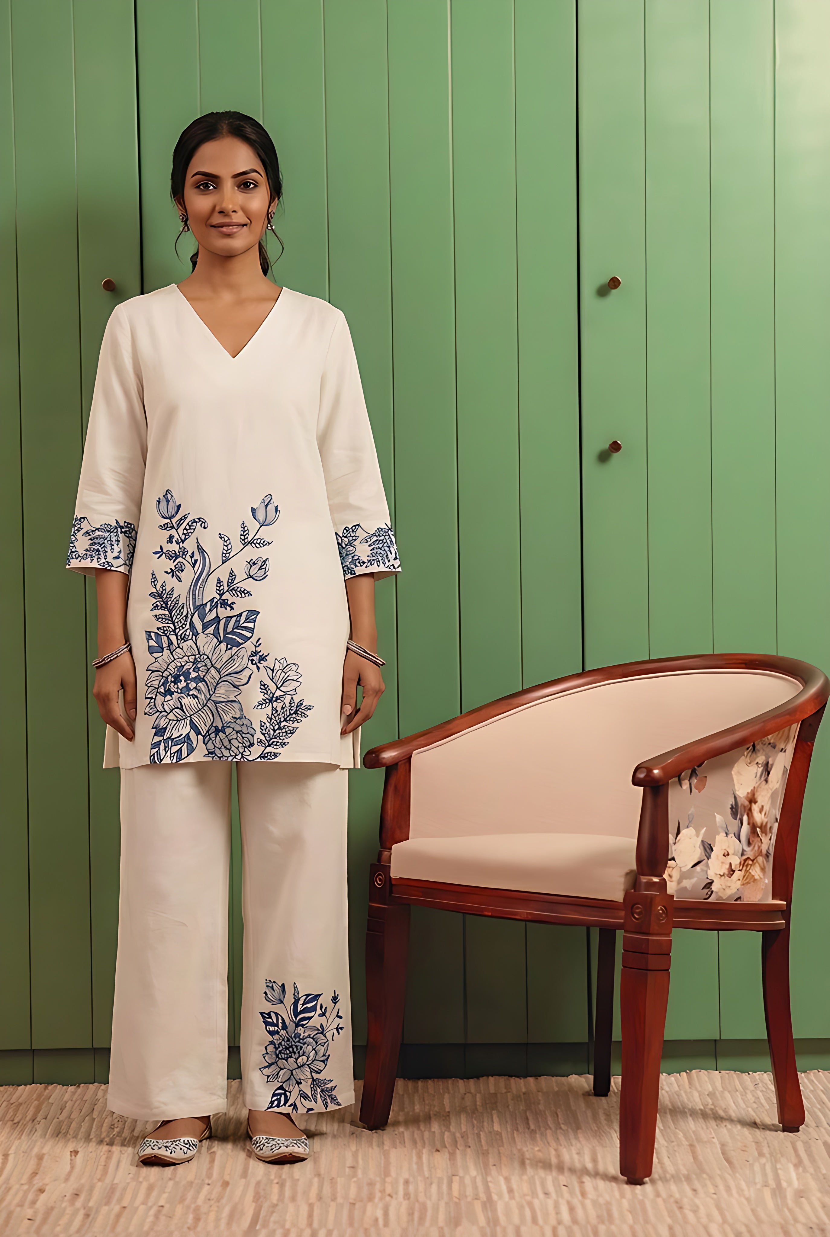 Chandni Cotton Co-ord Set | HER-556