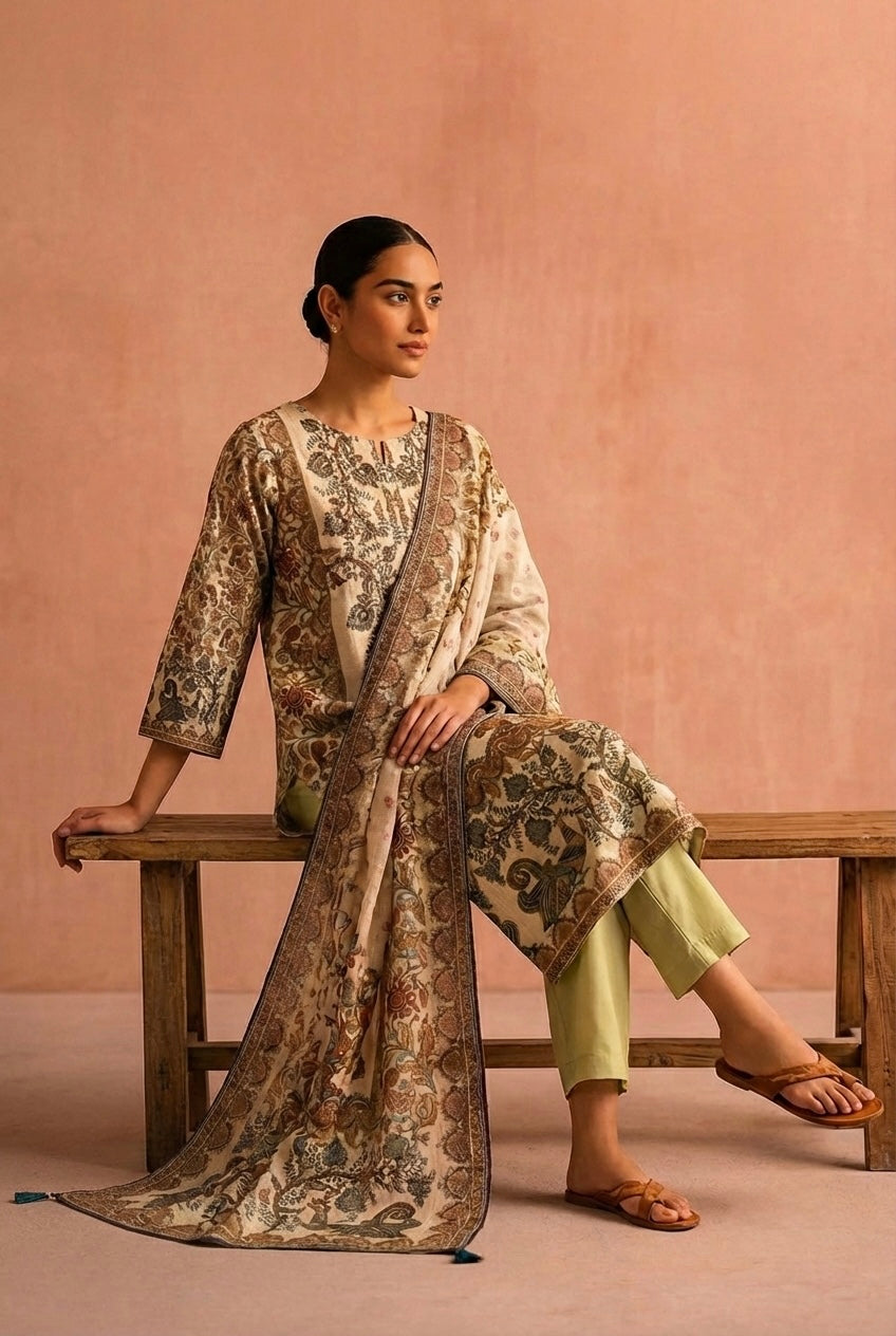 Gulistan Chanderi Suit Set | HER-656