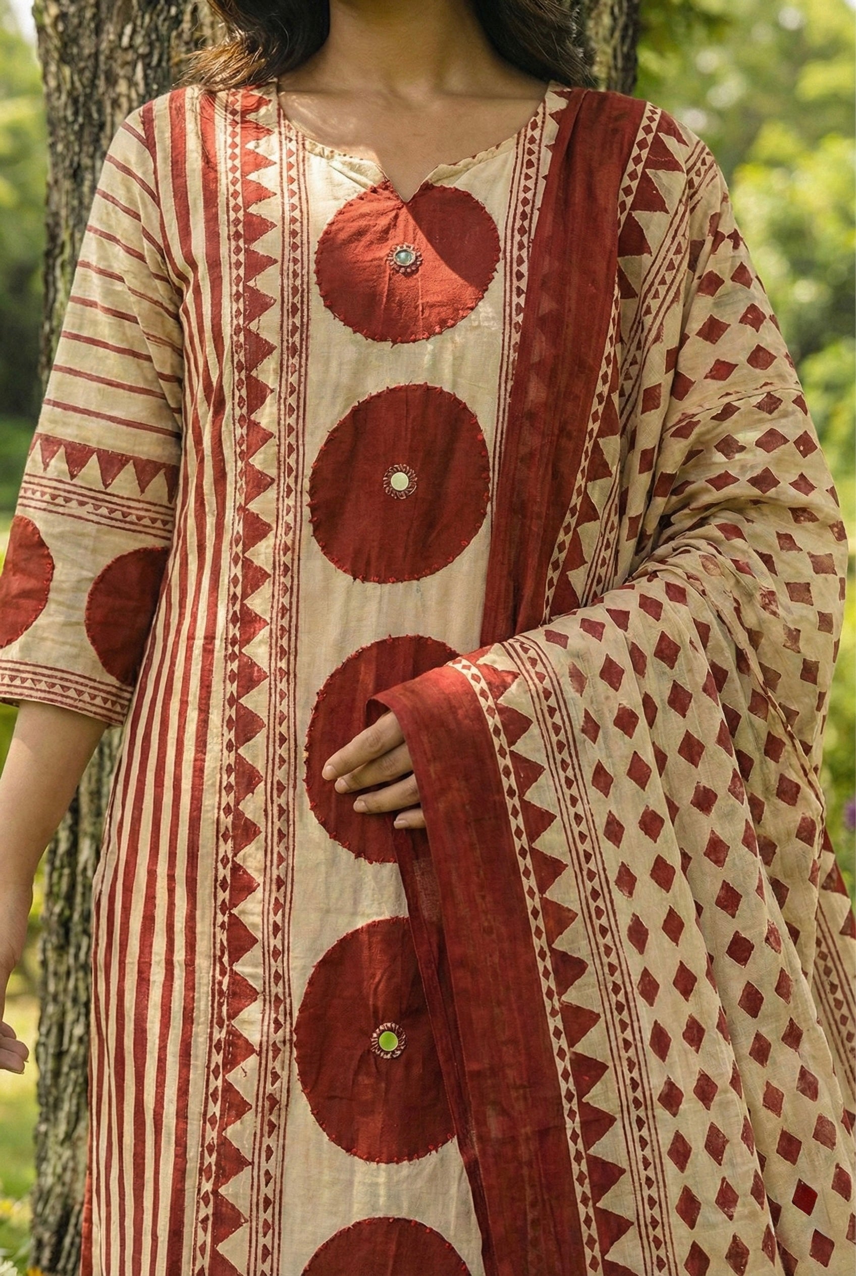 Chakra Sutra Rust Suit Set | HER-692