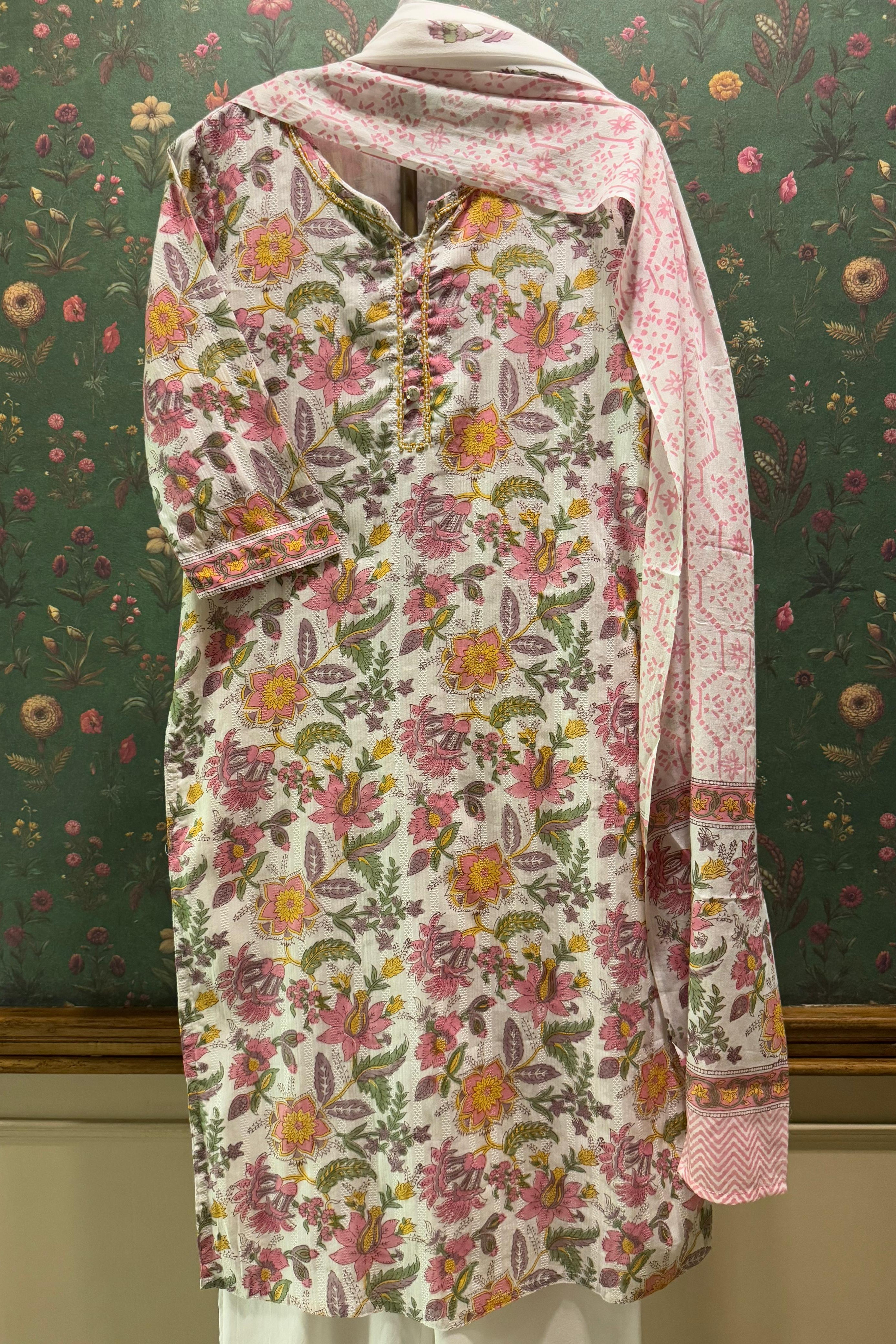 Gulbahar Bloom Cotton Suit Set | HER-540