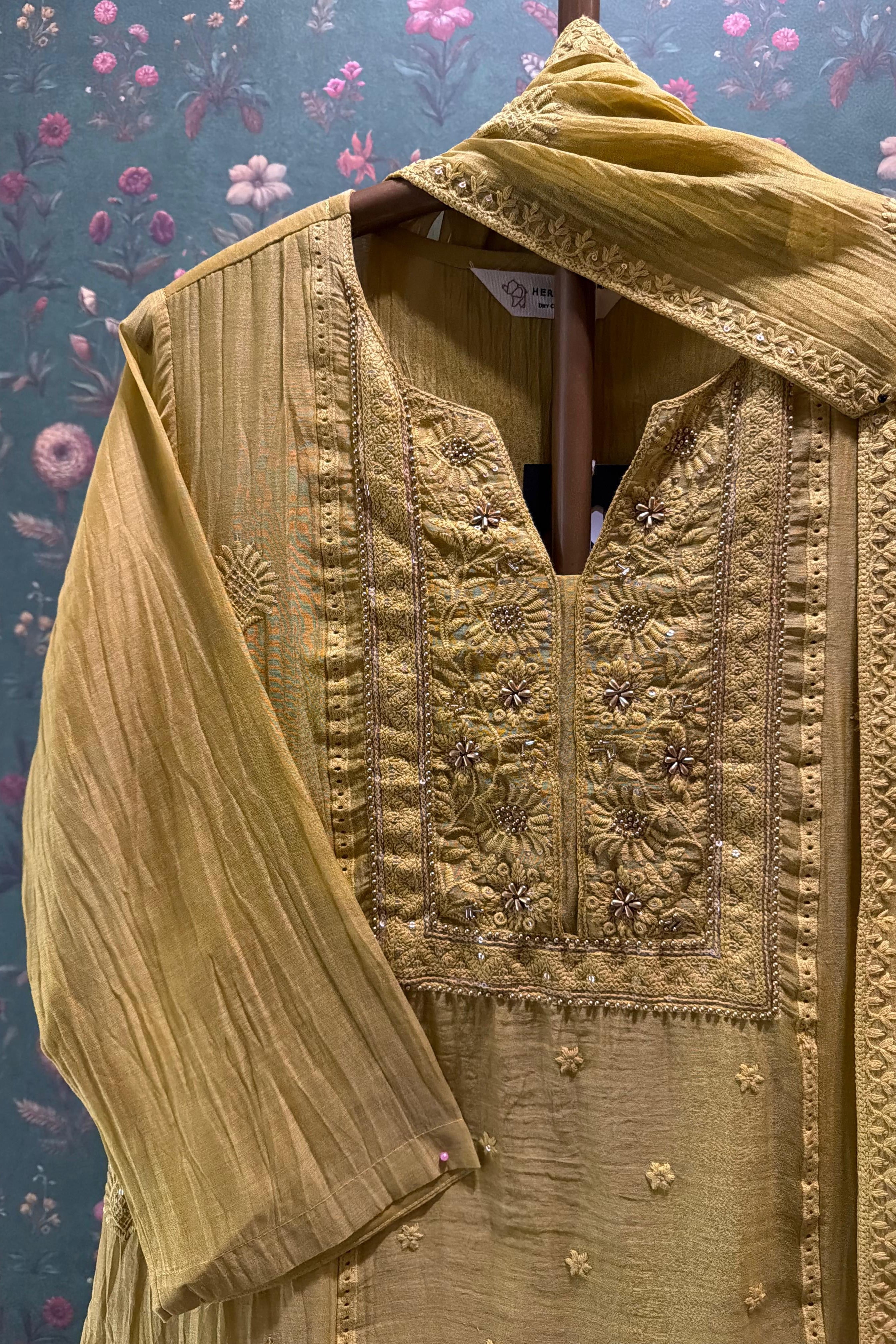 Haldi Noor Chikankari Suit Set | HER-620