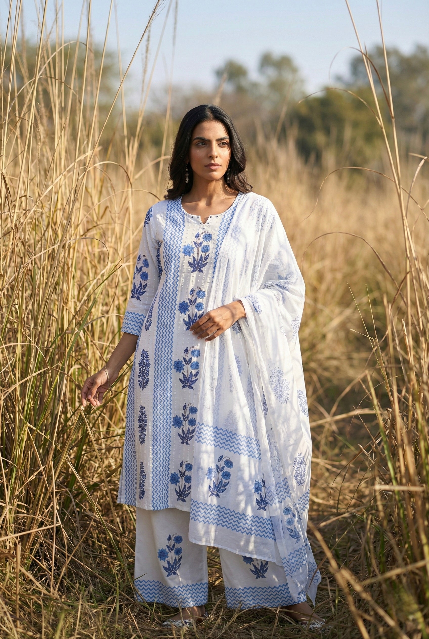 Neelaya Bloom Cotton Suit Set | HER-695