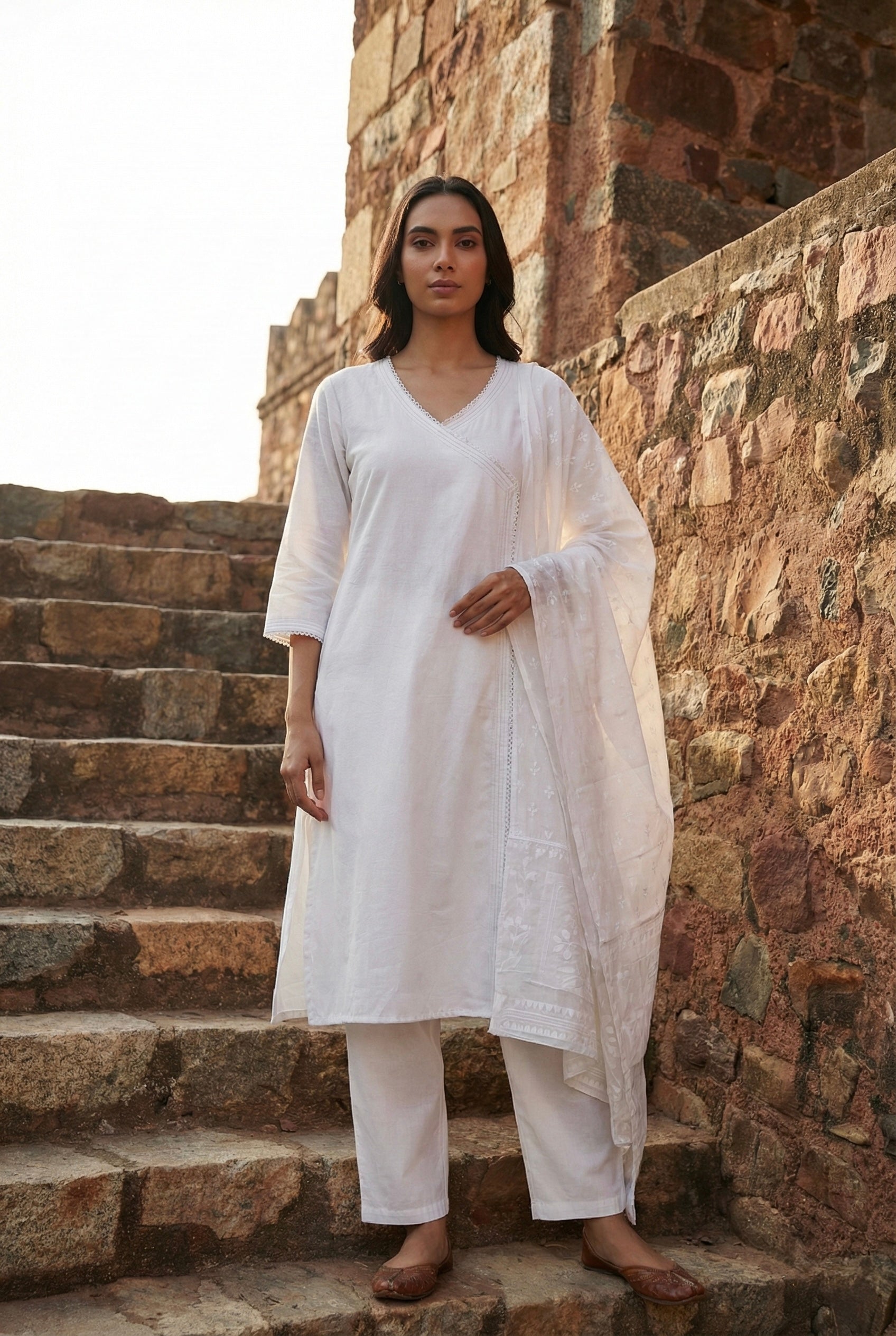 Chandrika Khadi Cotton Suit Set | HER-705