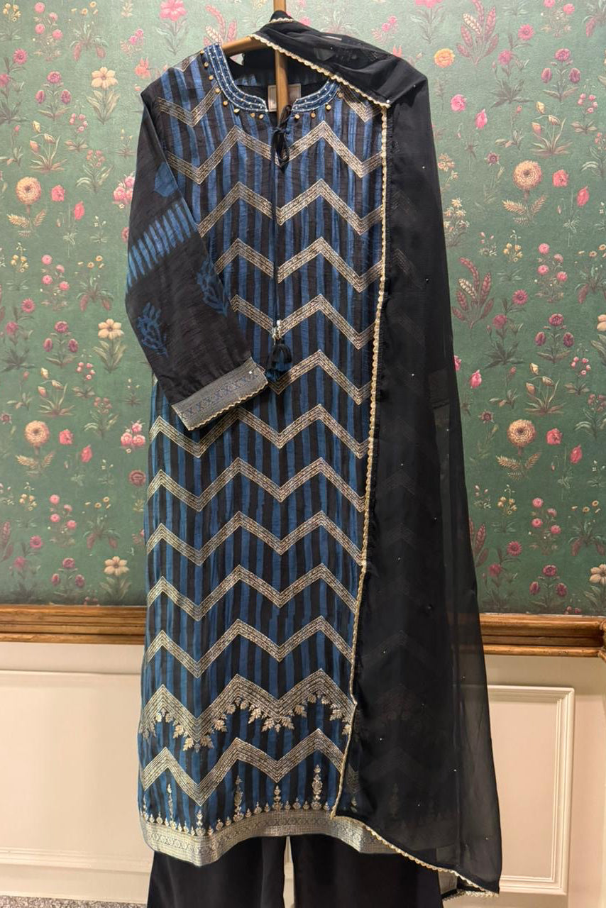 Blue Heritage Suit Set | HER-640