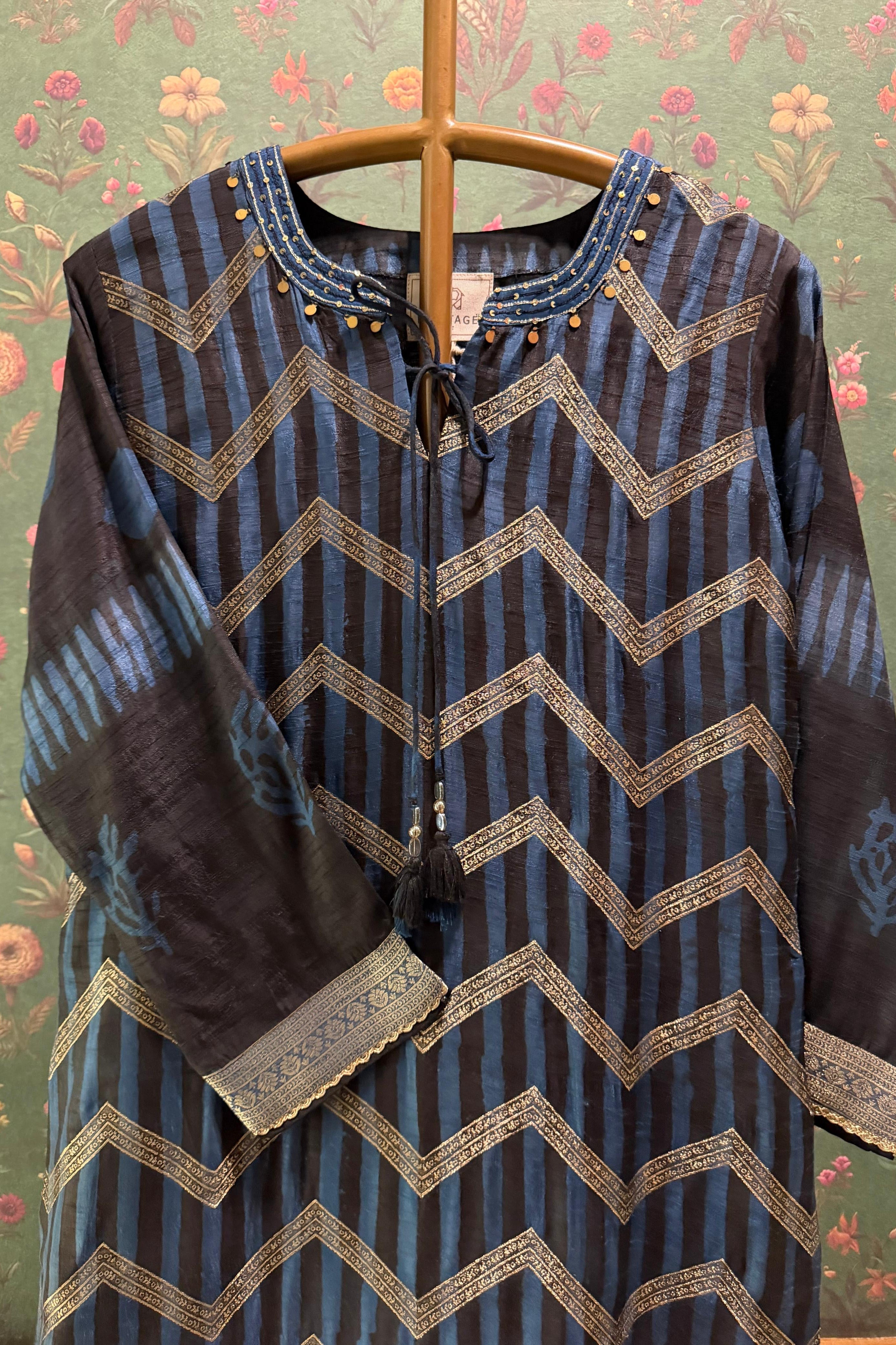 Blue Heritage Suit Set | HER-640