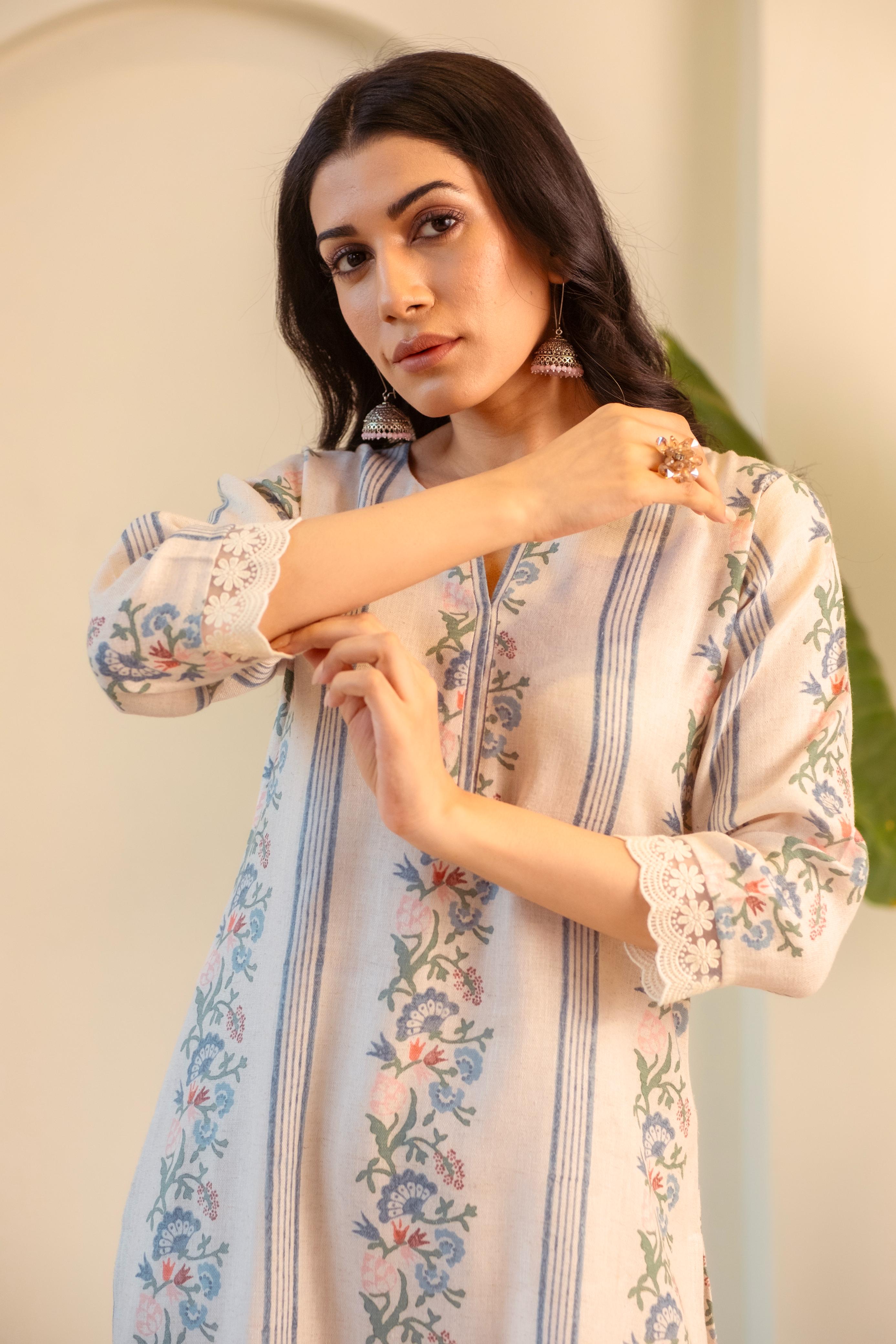 Gulzaar Handloom Cotton Kurta/Co-ord Set | HER-532