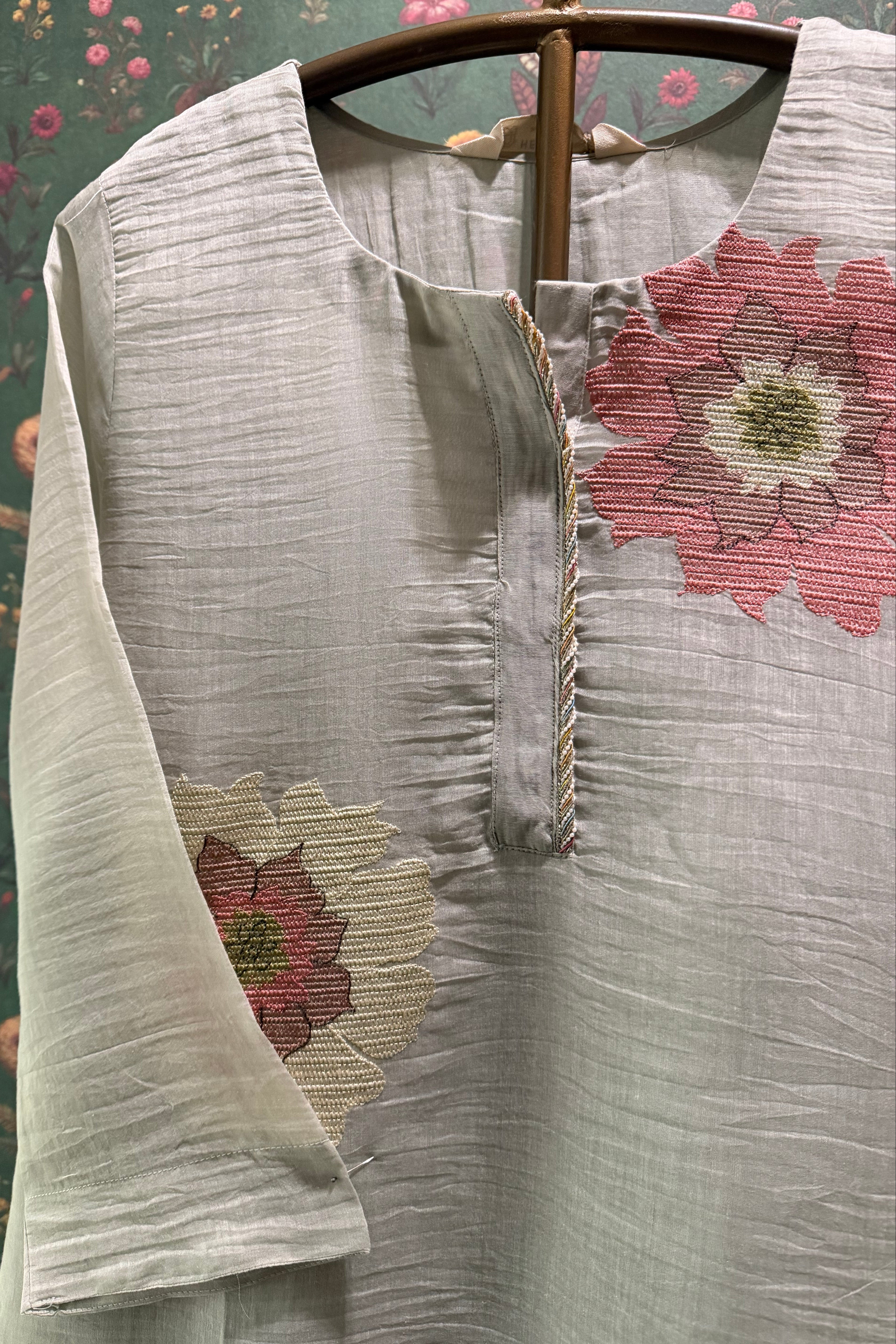 Sage Bloom Handcrafted Co-ord Set | HER-623