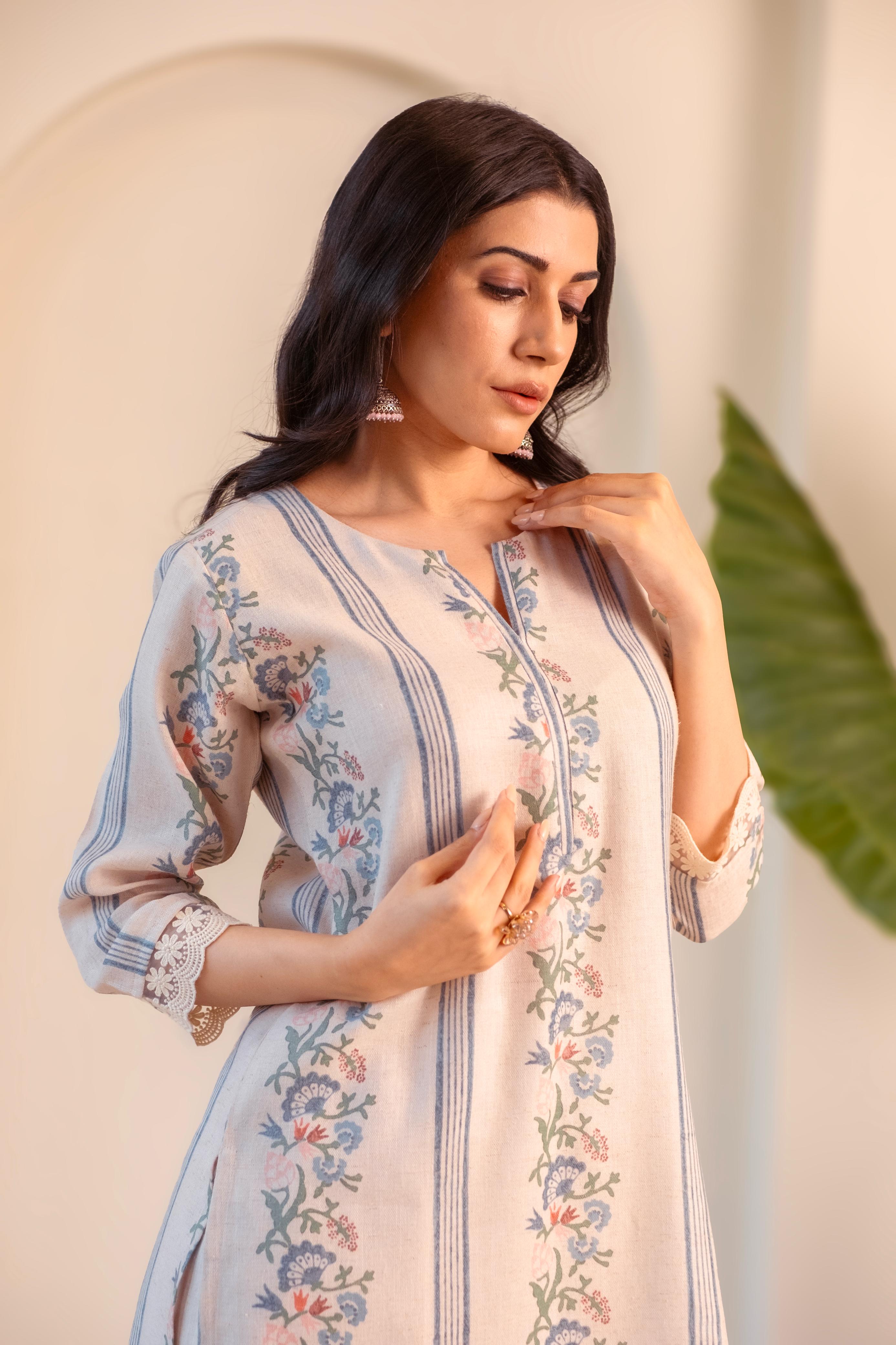 Gulzaar Handloom Cotton Kurta/Co-ord Set | HER-532