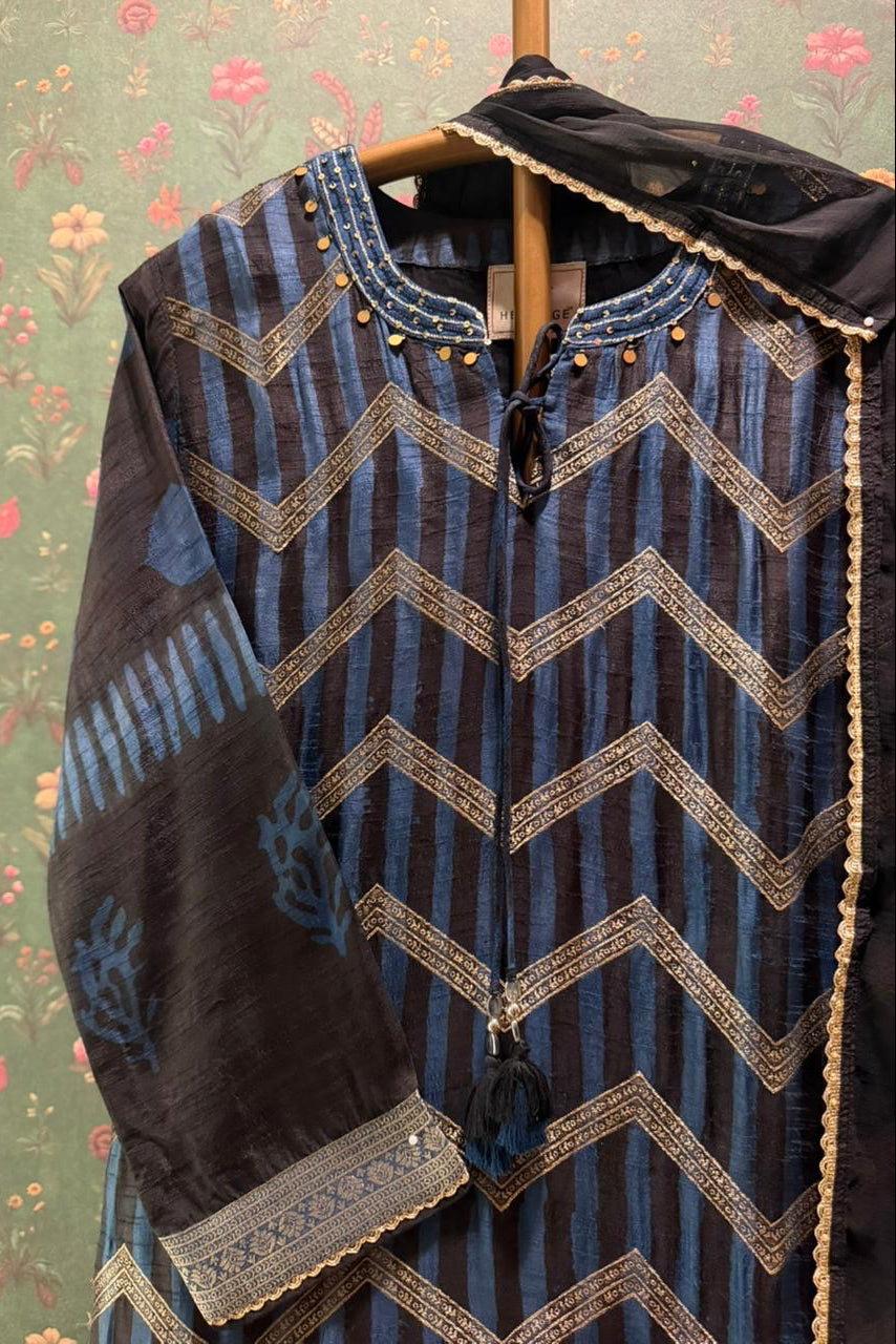 Blue Heritage Suit Set | HER-640