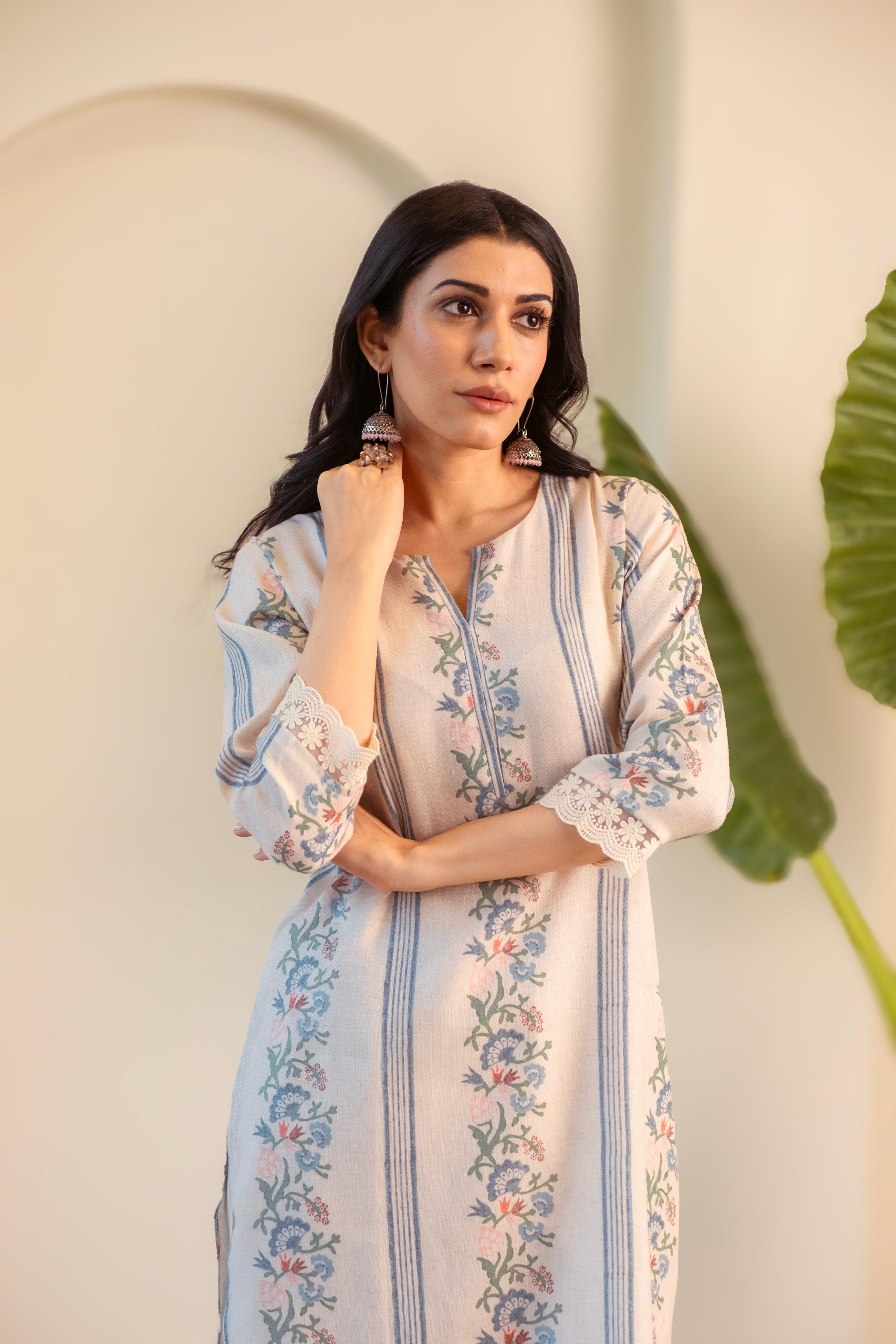 Gulzaar Handloom Cotton Kurta/Co-ord Set | HER-532