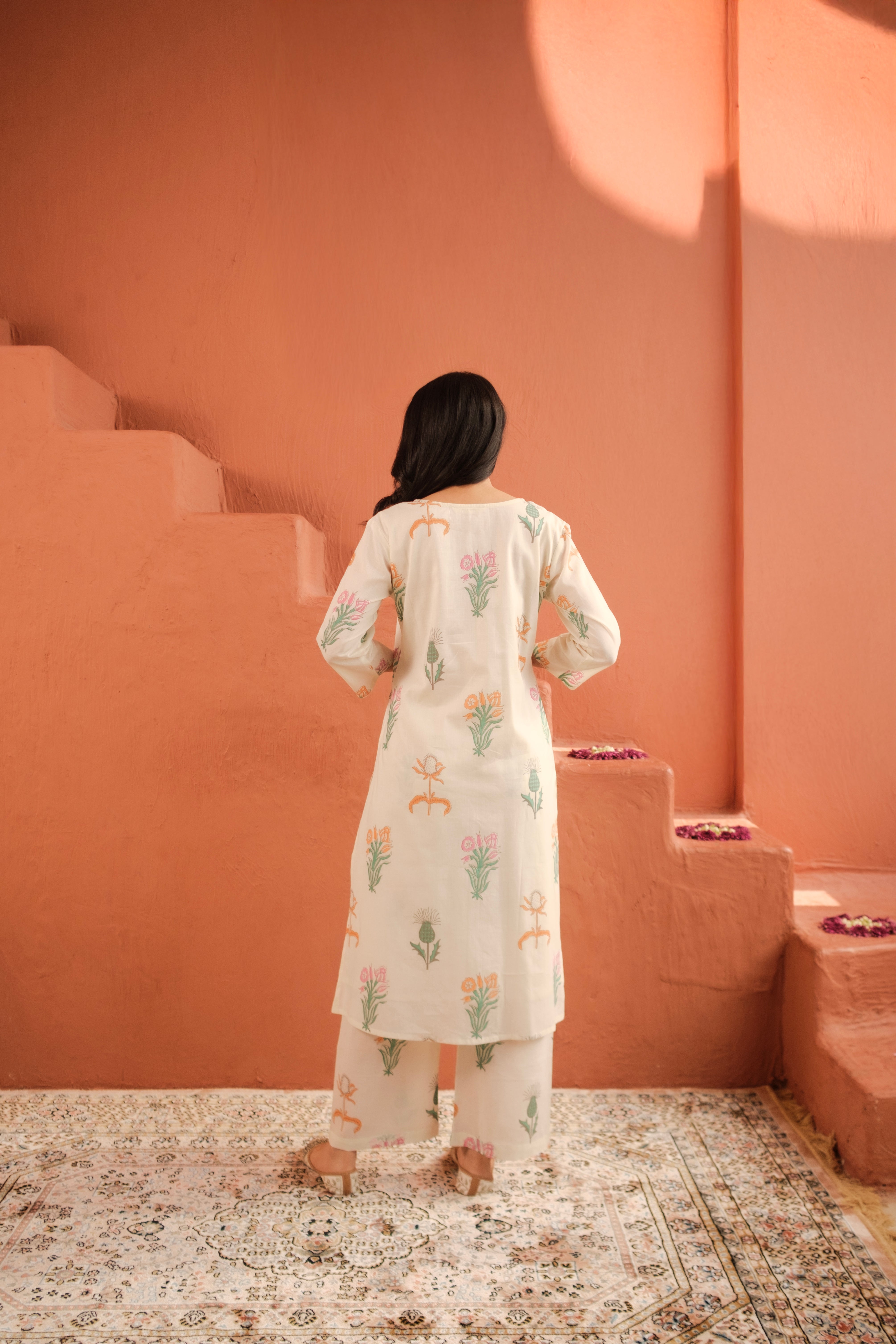 Floral Mul Cotton Kurta Set | HER-516