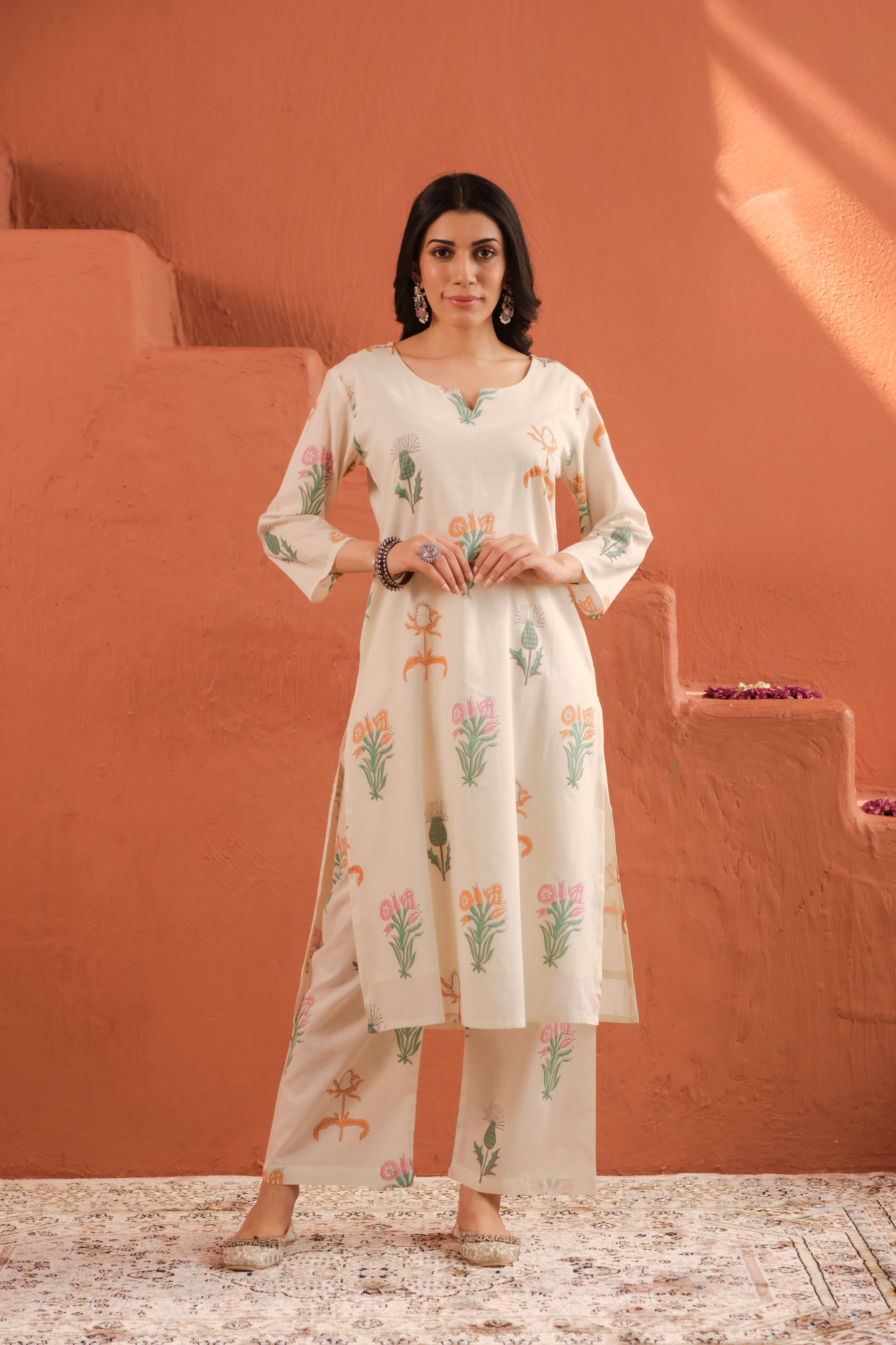 Floral Mul Cotton Kurta Set | HER-516