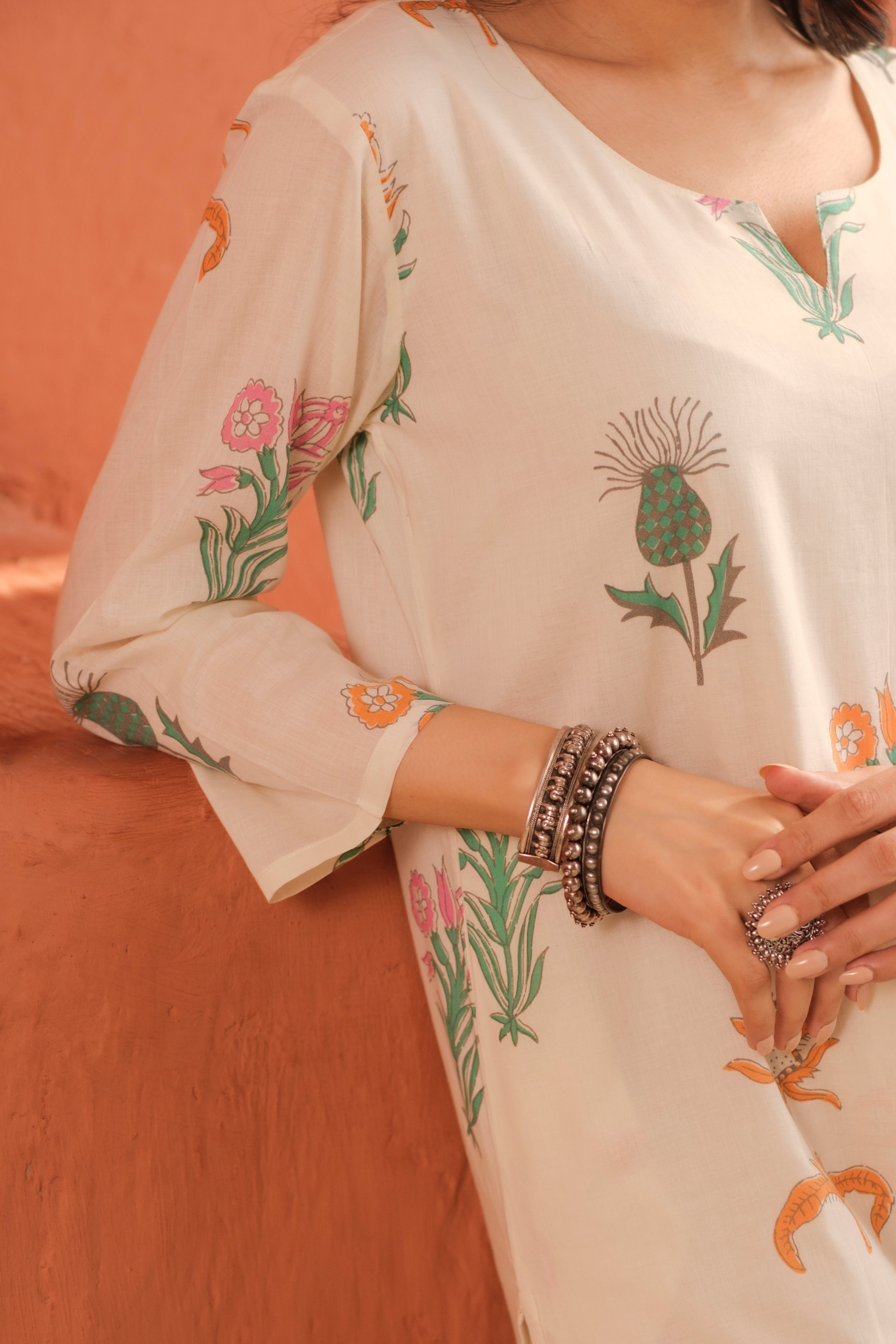 Floral Mul Cotton Kurta Set | HER-516