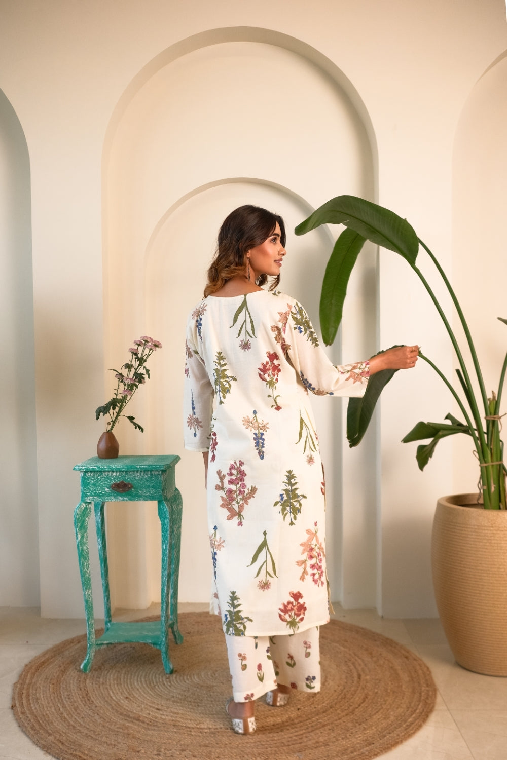 Floral Mul Cotton Kurta/Co-ord Set | HER-515