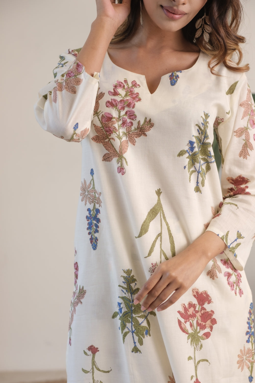 Floral Mul Cotton Kurta/Co-ord Set | HER-515