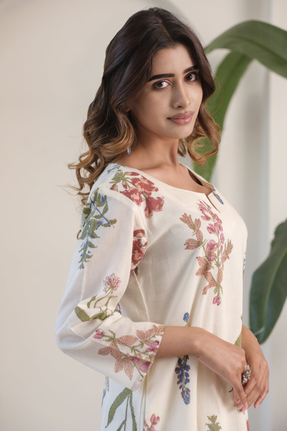 Floral Mul Cotton Kurta/Co-ord Set | HER-515