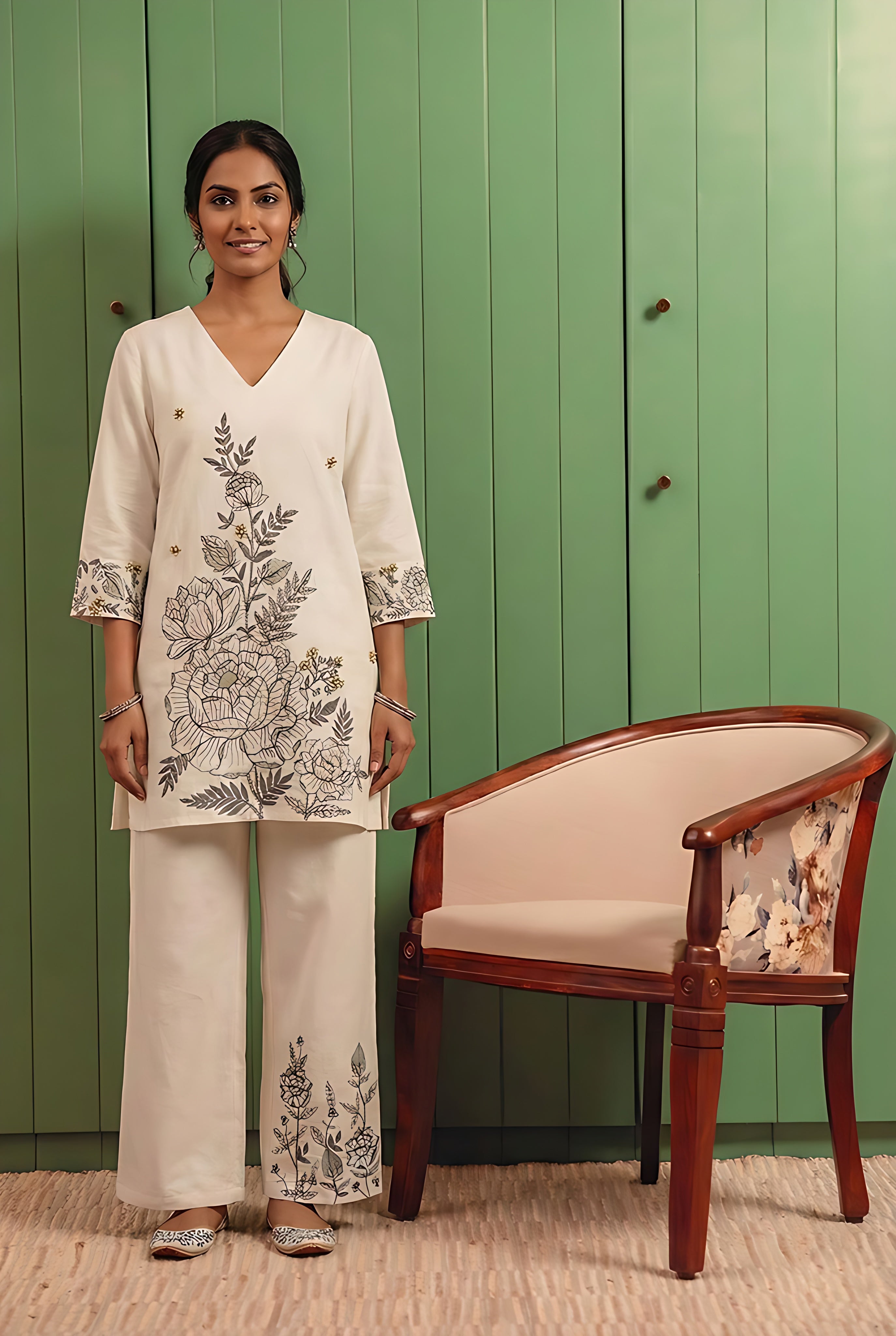 Chandni Cotton Co-ord Set | HER-555