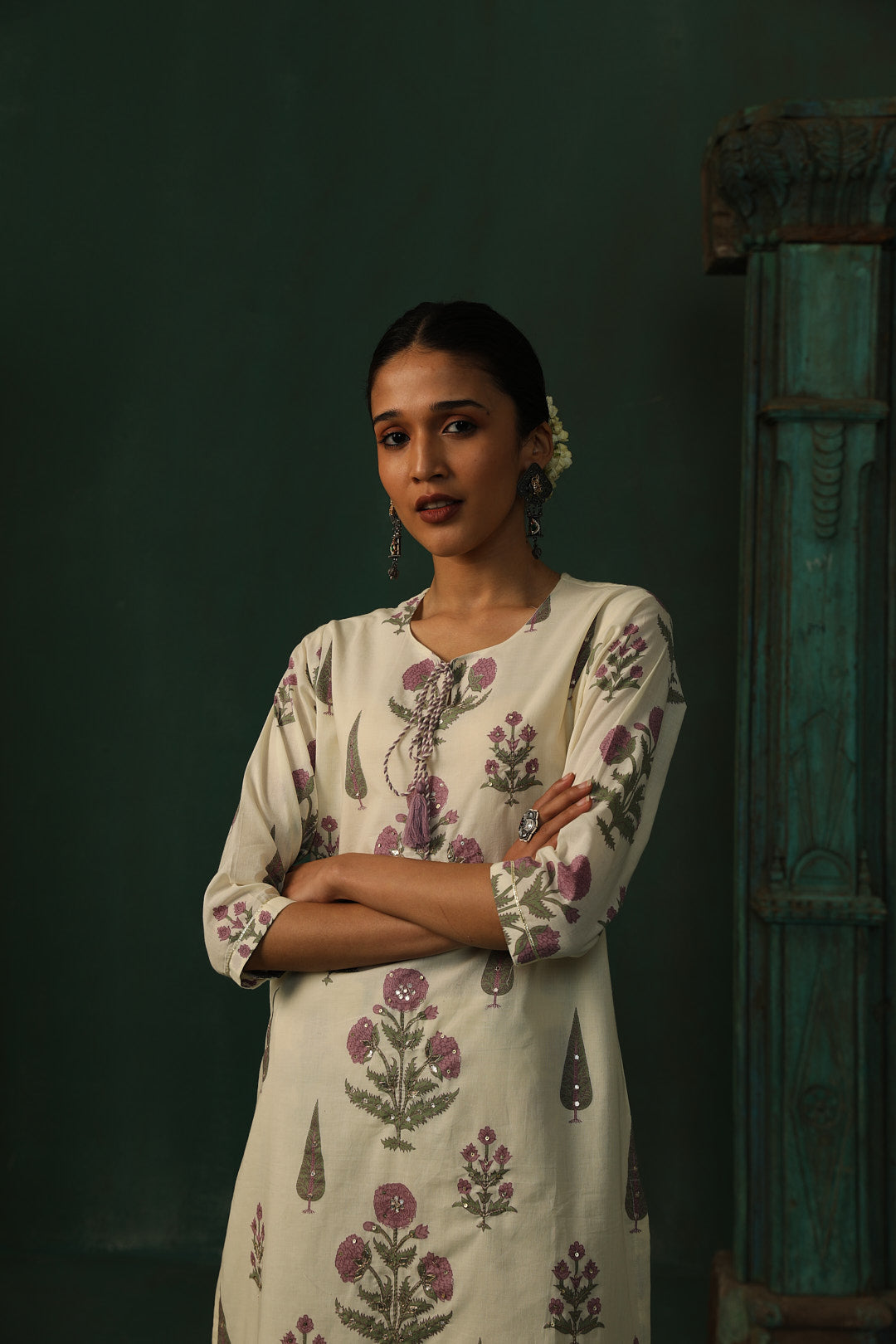 Bloom & Thread Kurta/Co-ord Set - Lavender