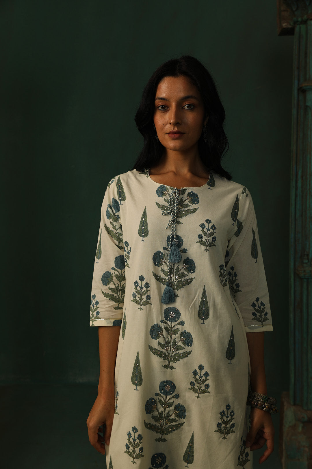 Bloom & Thread Kurta/Co-ord Set - Blue