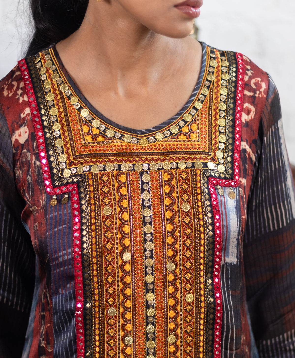 Blue Gajji Silk Embellished Luxe Kurta Set