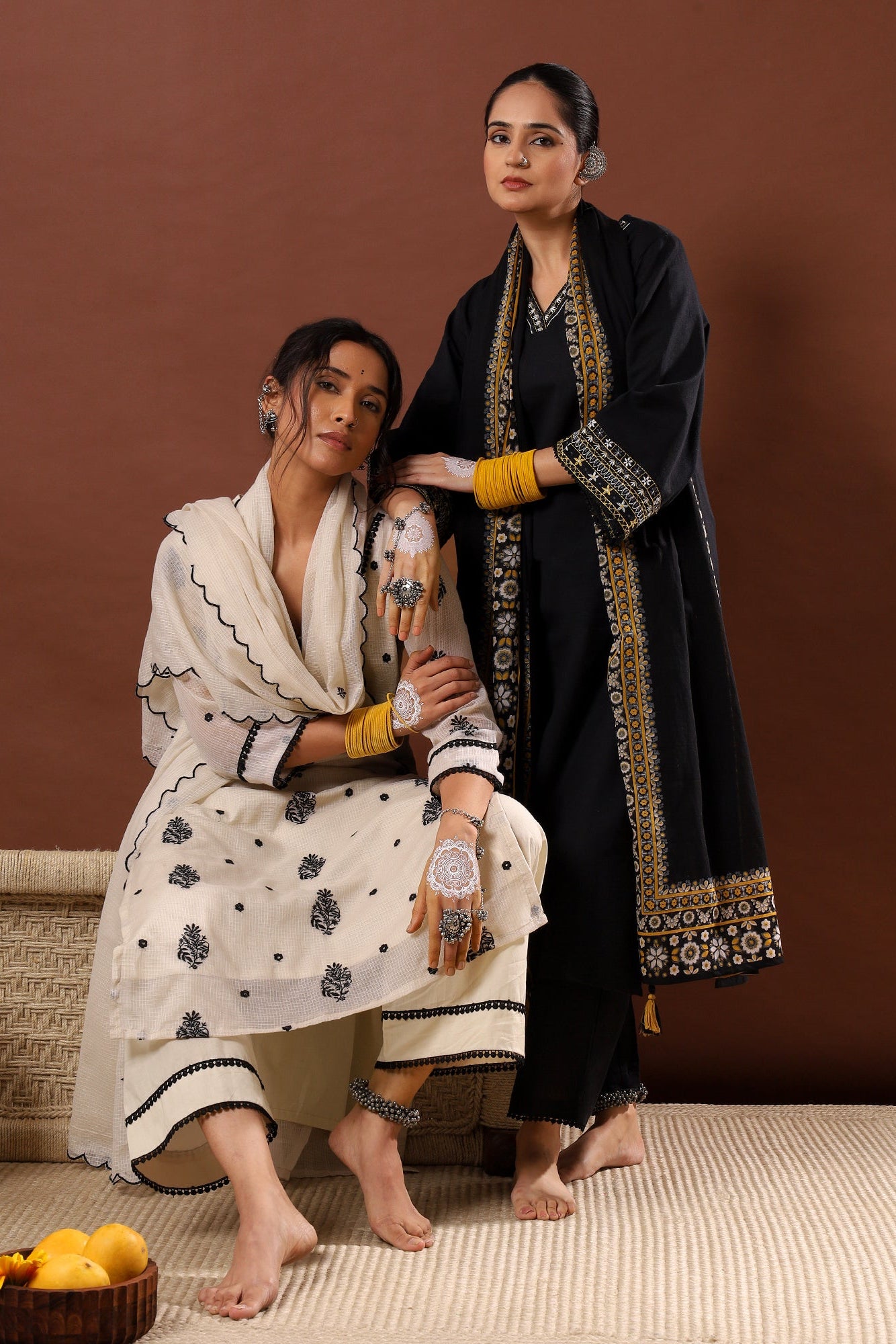 Zehra Off-White Kota Doria Suit Set | HER-502