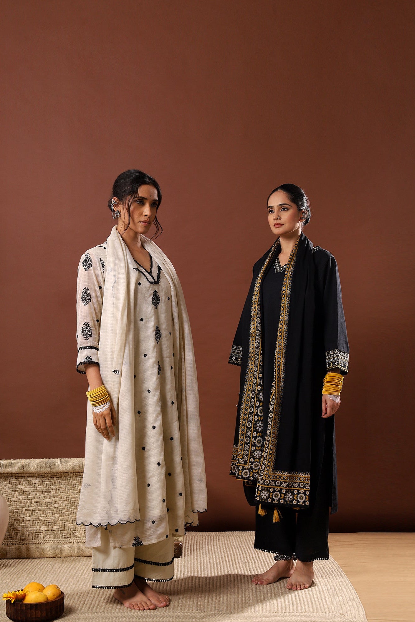 Zehra Off-White Kota Doria Suit Set | HER-502