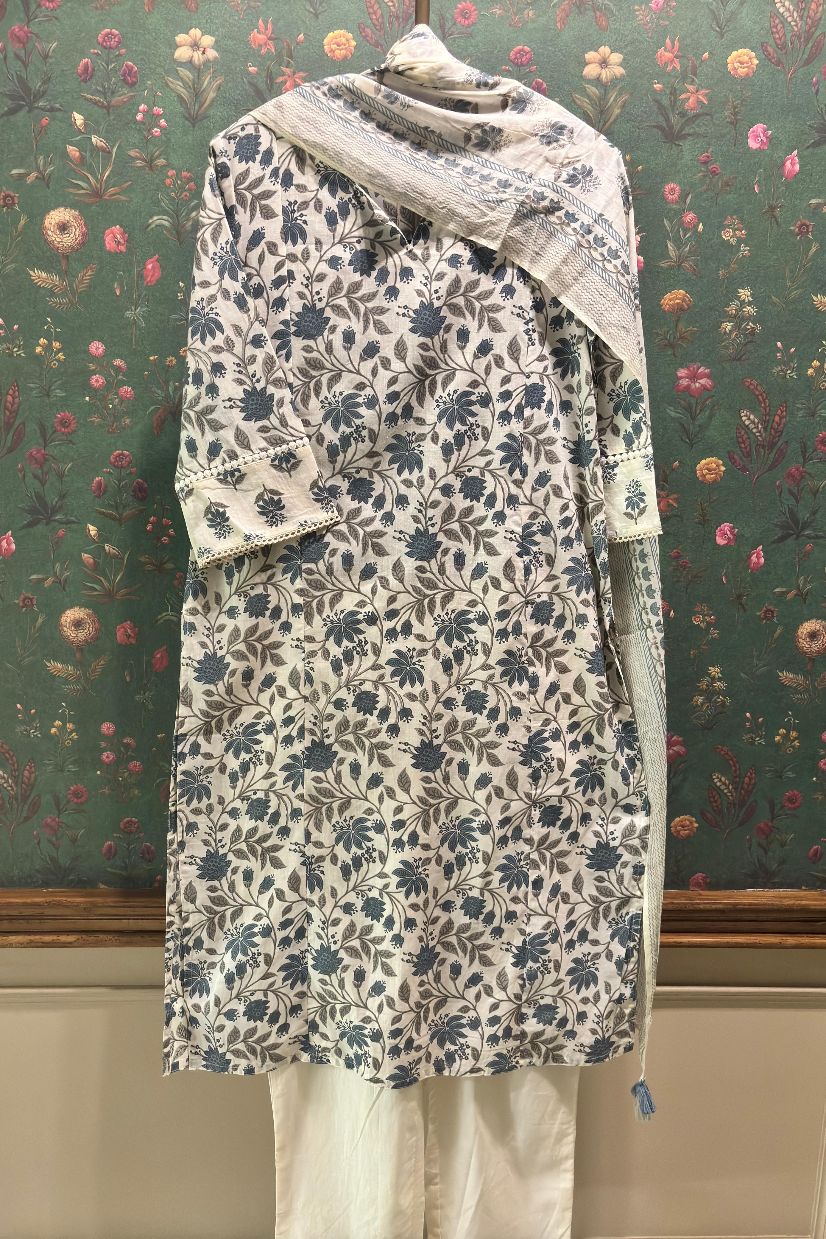 Neelam Handblock Cotton Suit Set | HER-458