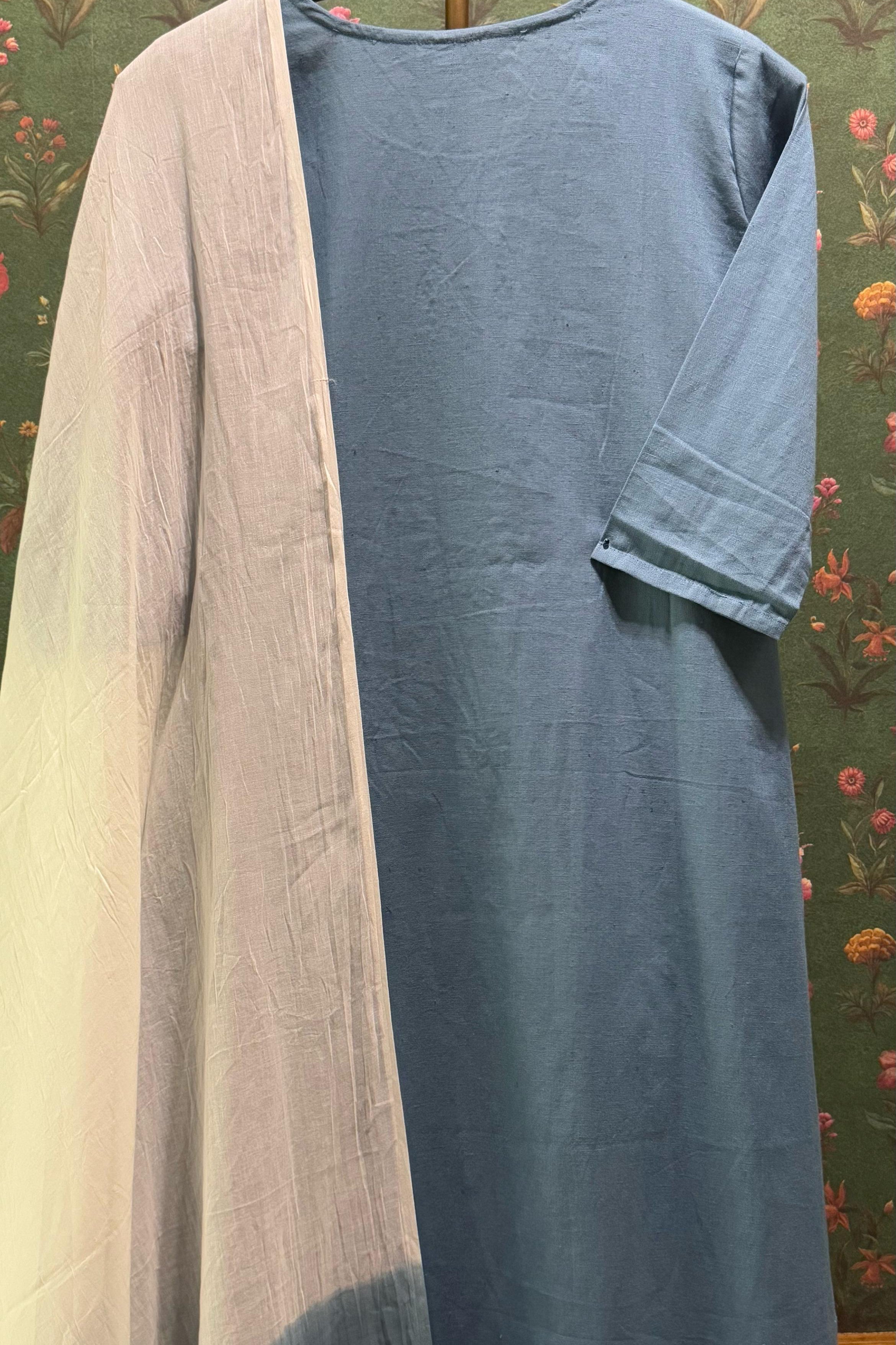 Blue Chikankari Suit Set | HER-522