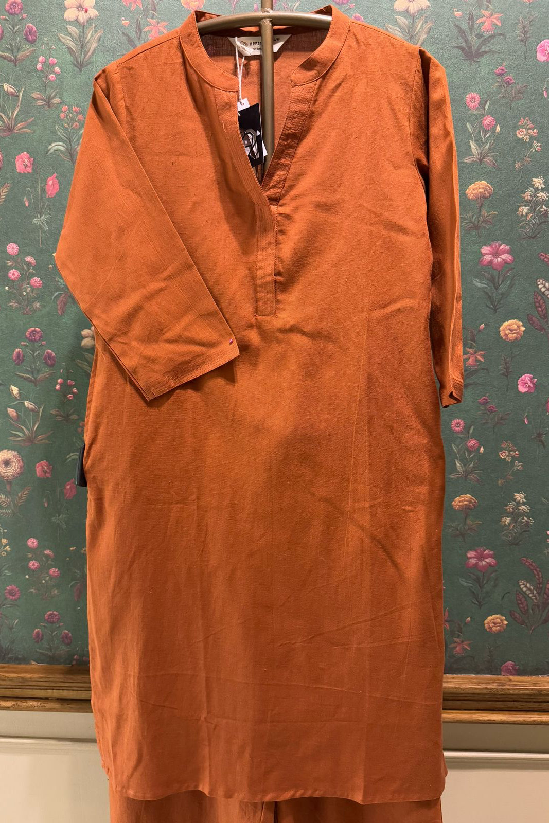 Earthy Rust Minimal Kurta/Co-ord Set | HER-527