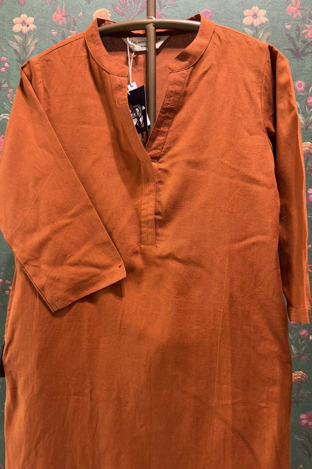 Earthy Rust Minimal Kurta/Co-ord Set | HER-527