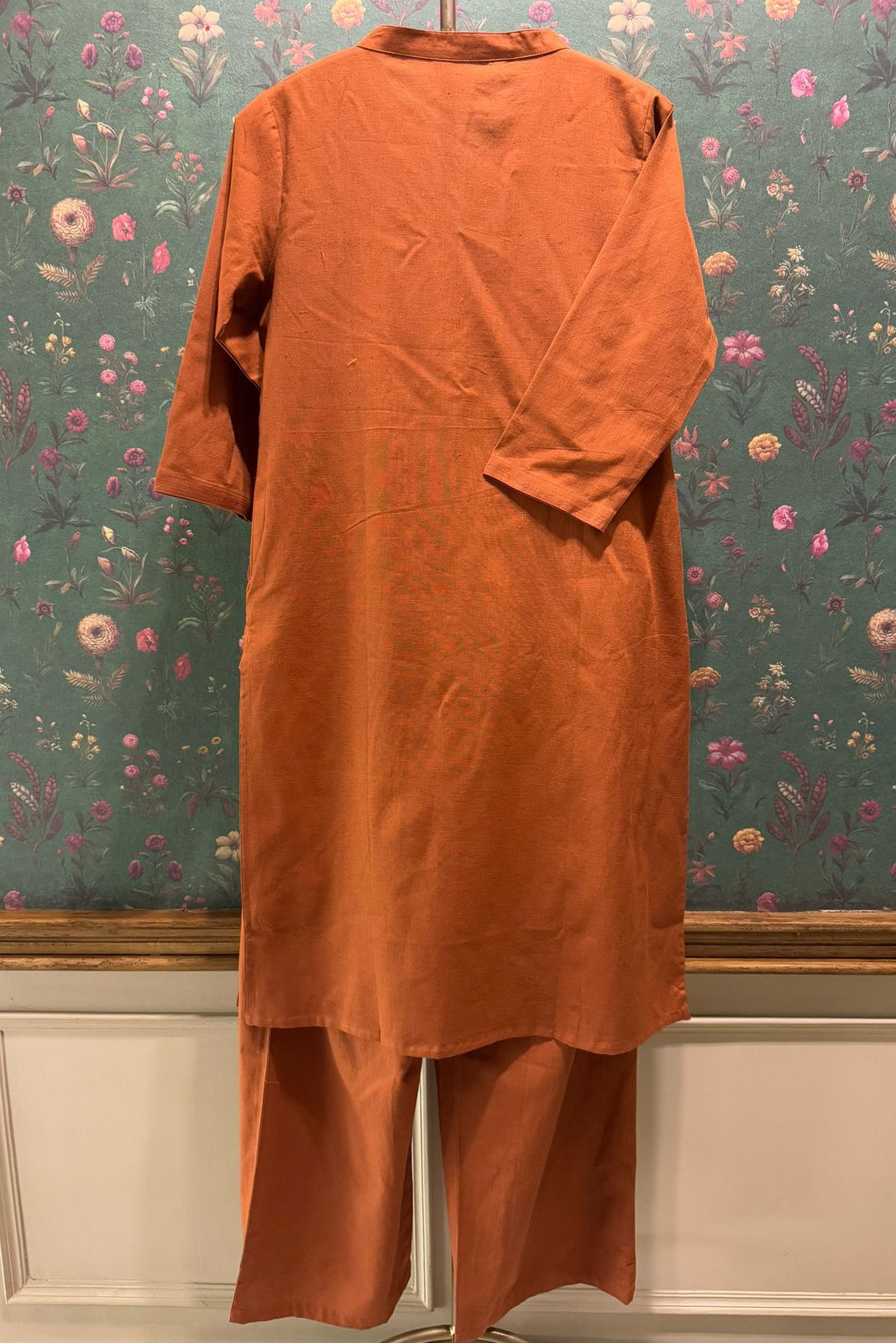 Earthy Rust Minimal Kurta/Co-ord Set | HER-527