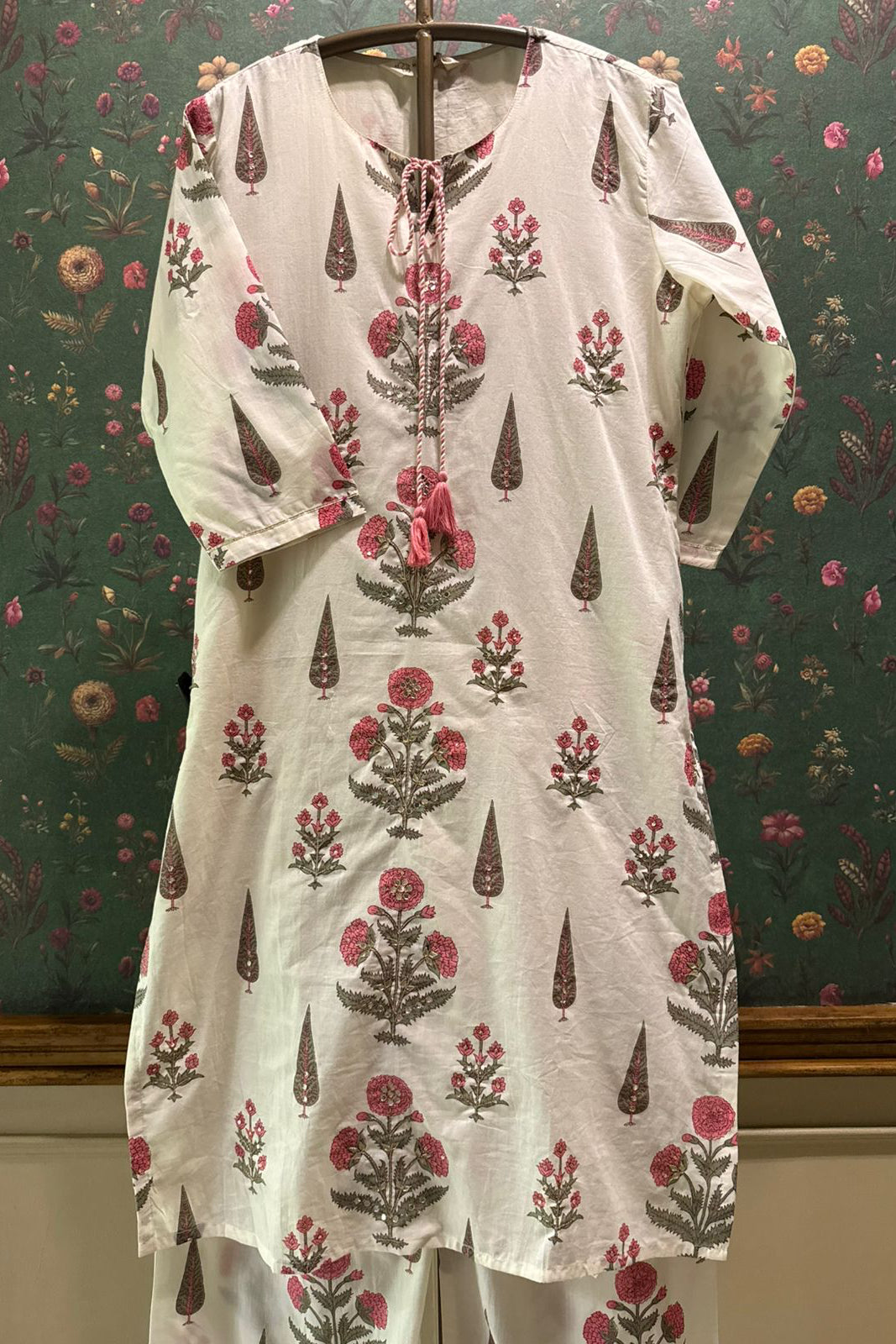 Bloom & Thread Kurta/Co-ord Set - Rani Pink