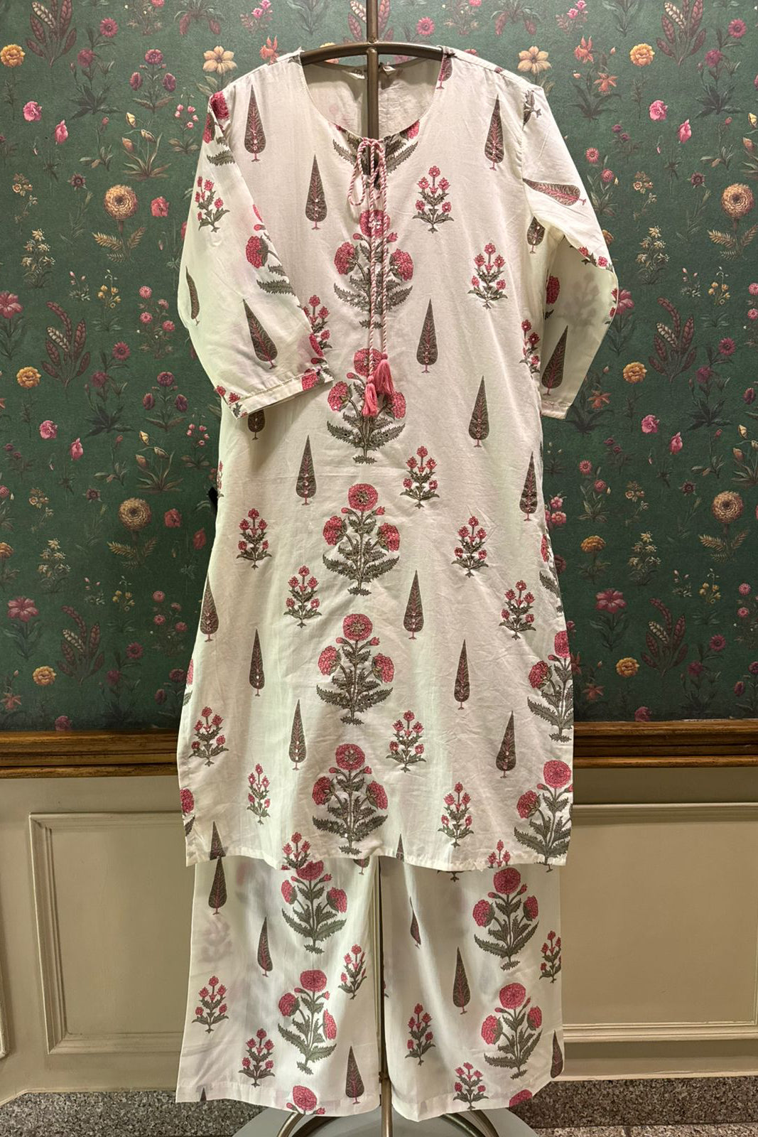 Bloom & Thread Kurta/Co-ord Set - Rani Pink