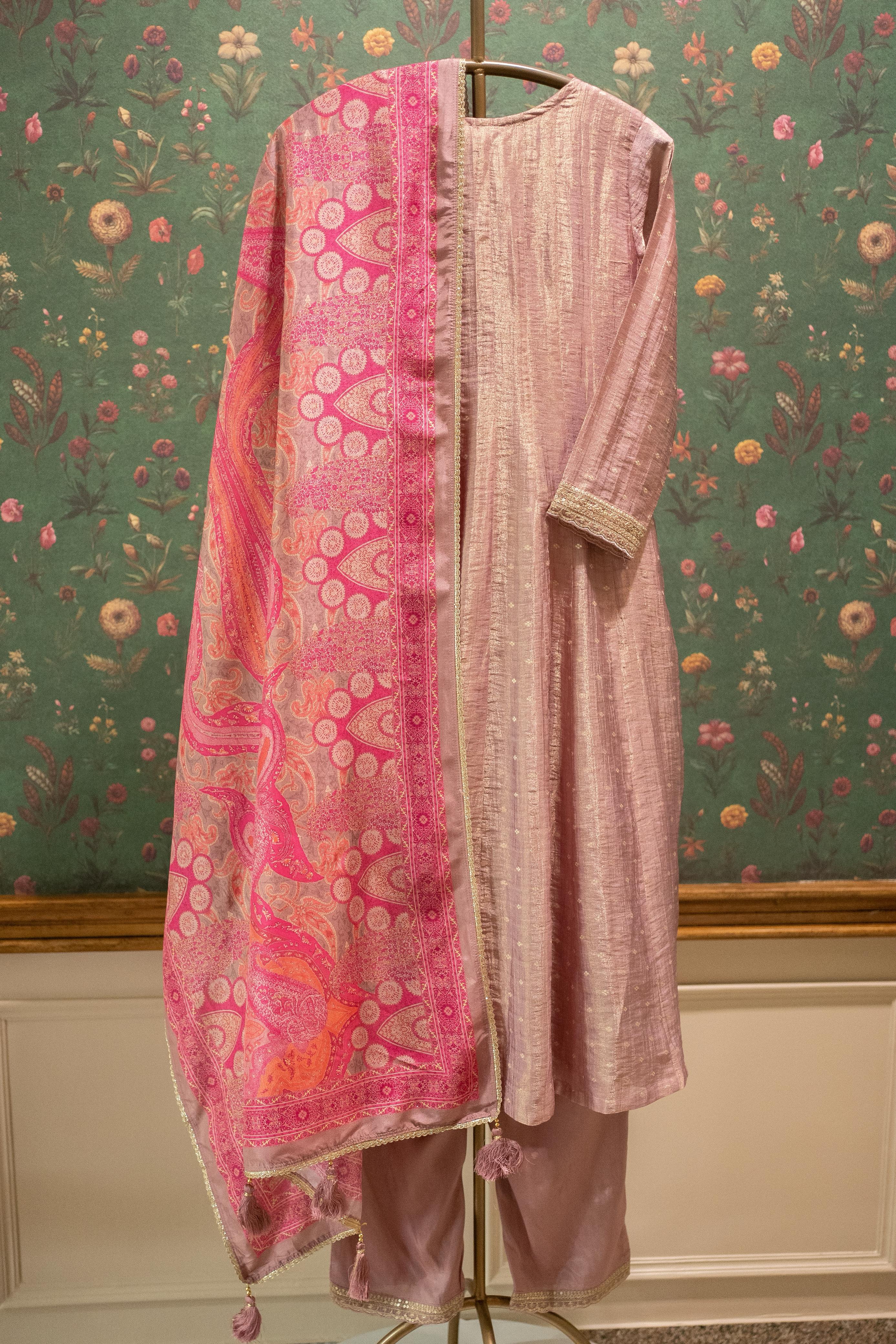 Gulab Kashish Chanderi Silk Suit Set | HER-561