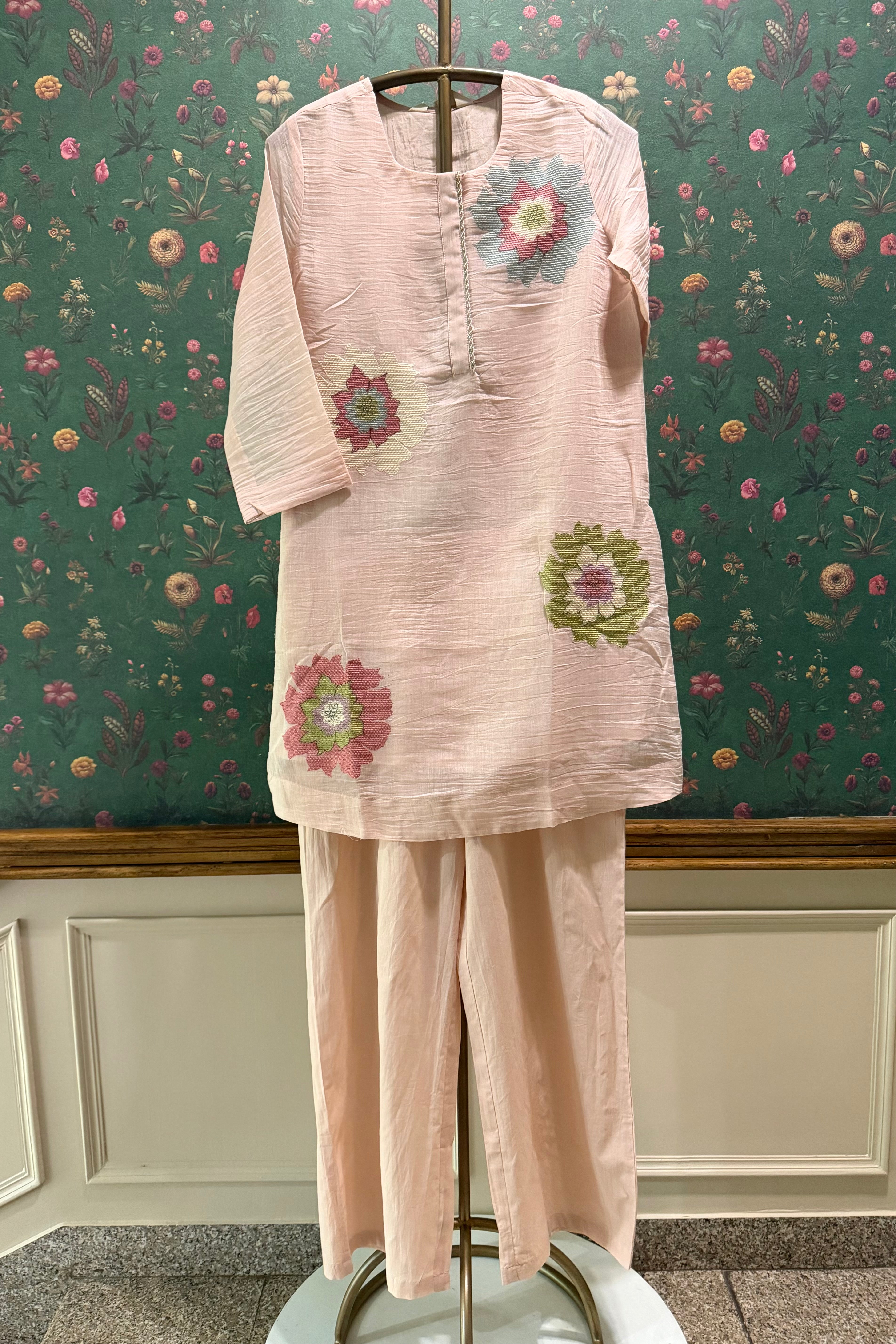 Blush Bloom Handcrafted Co-ord Set | HER-623