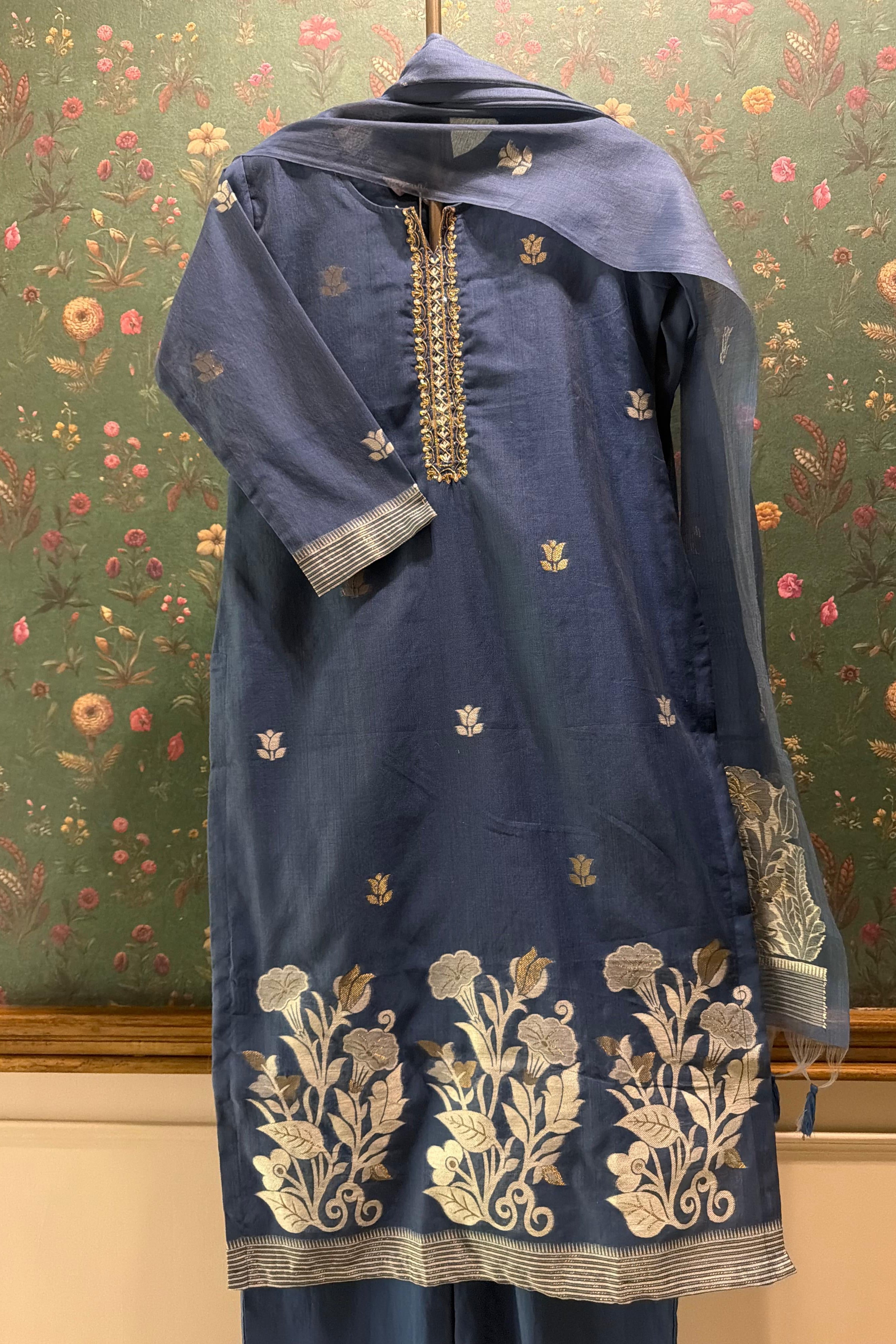 Neelkamal Chanderi Suit Set | HER-619