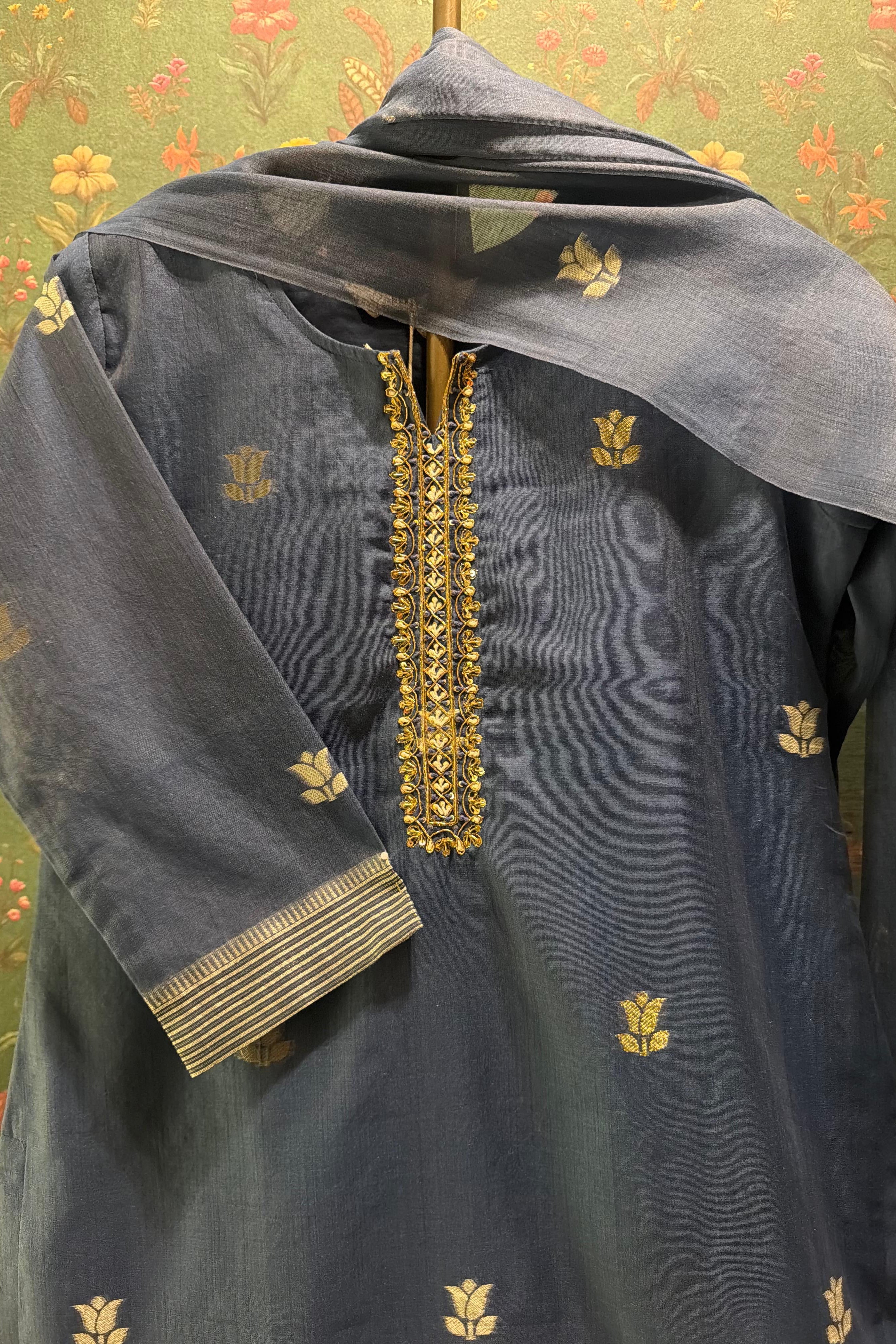 Neelkamal Chanderi Suit Set | HER-619