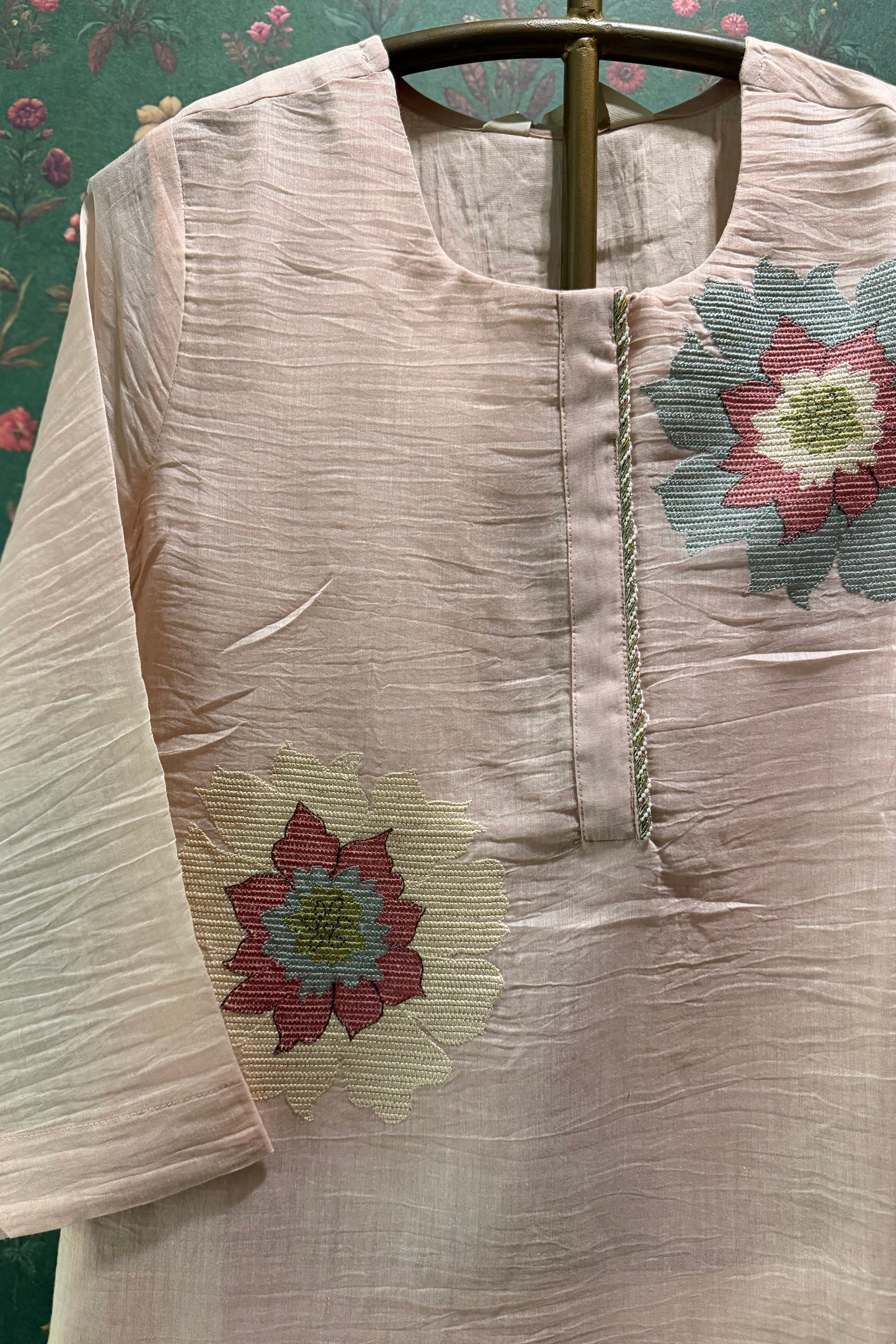 Blush Bloom Handcrafted Co-ord Set | HER-623