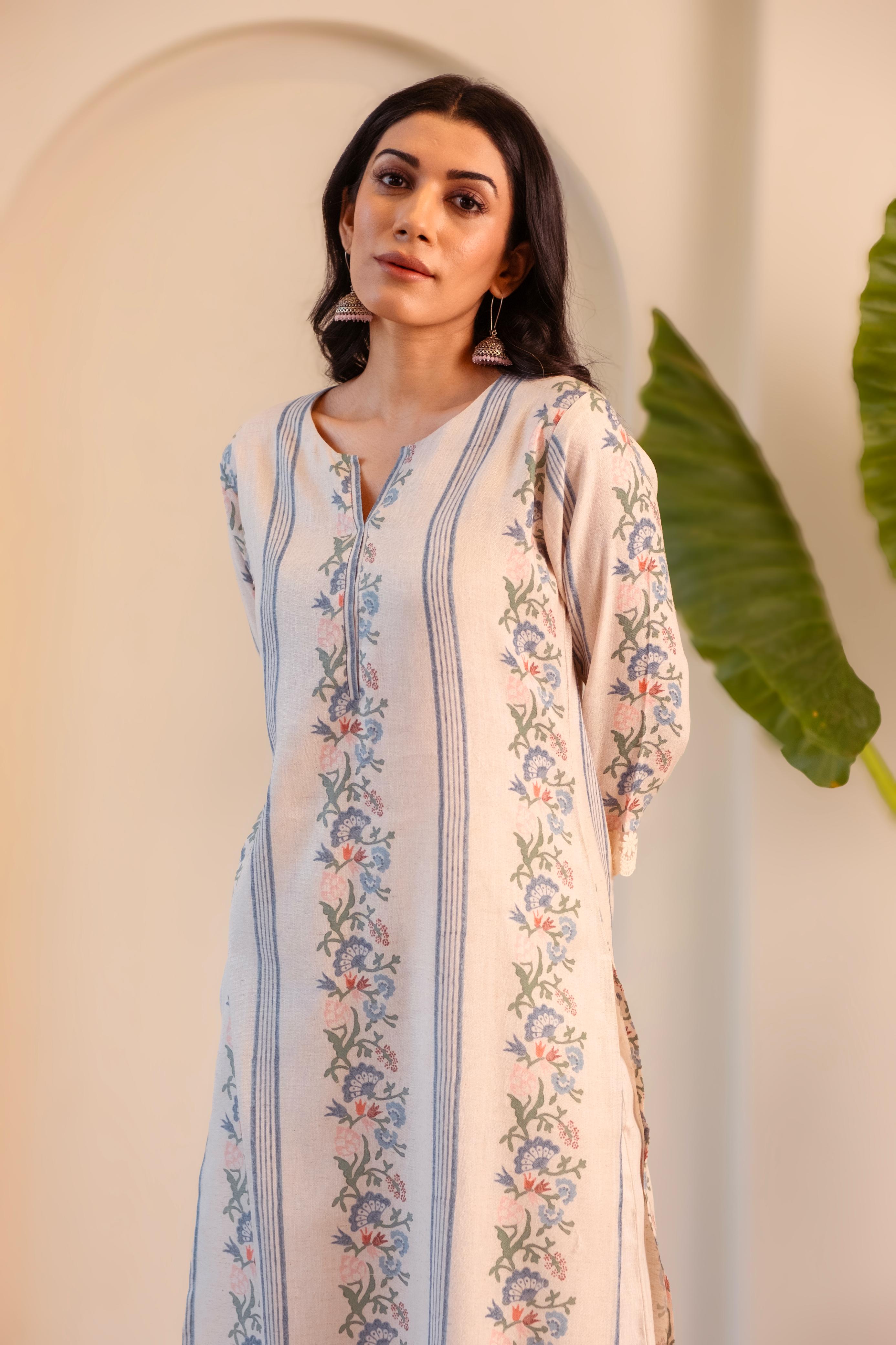 Gulzaar Handloom Cotton Kurta/Co-ord Set | HER-532
