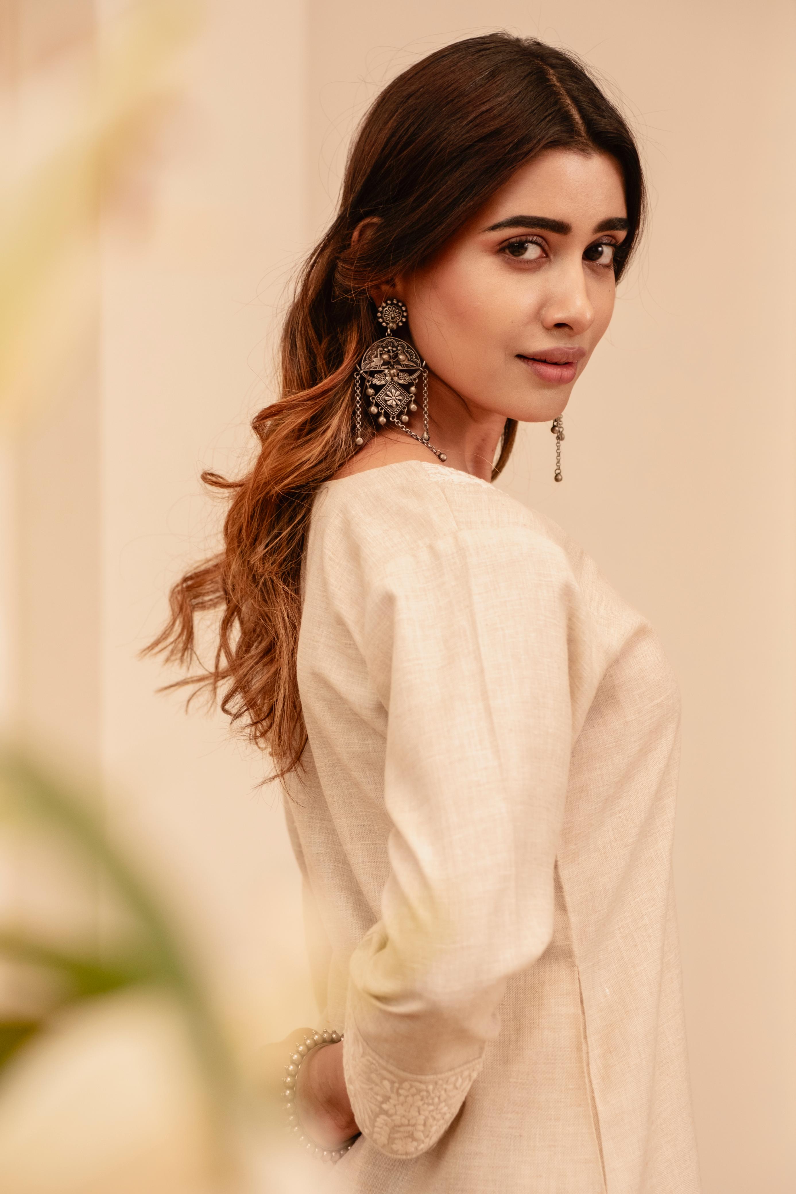 Beige/Fawn Cotton Linen Kurta/Co-ord Set | HER-517