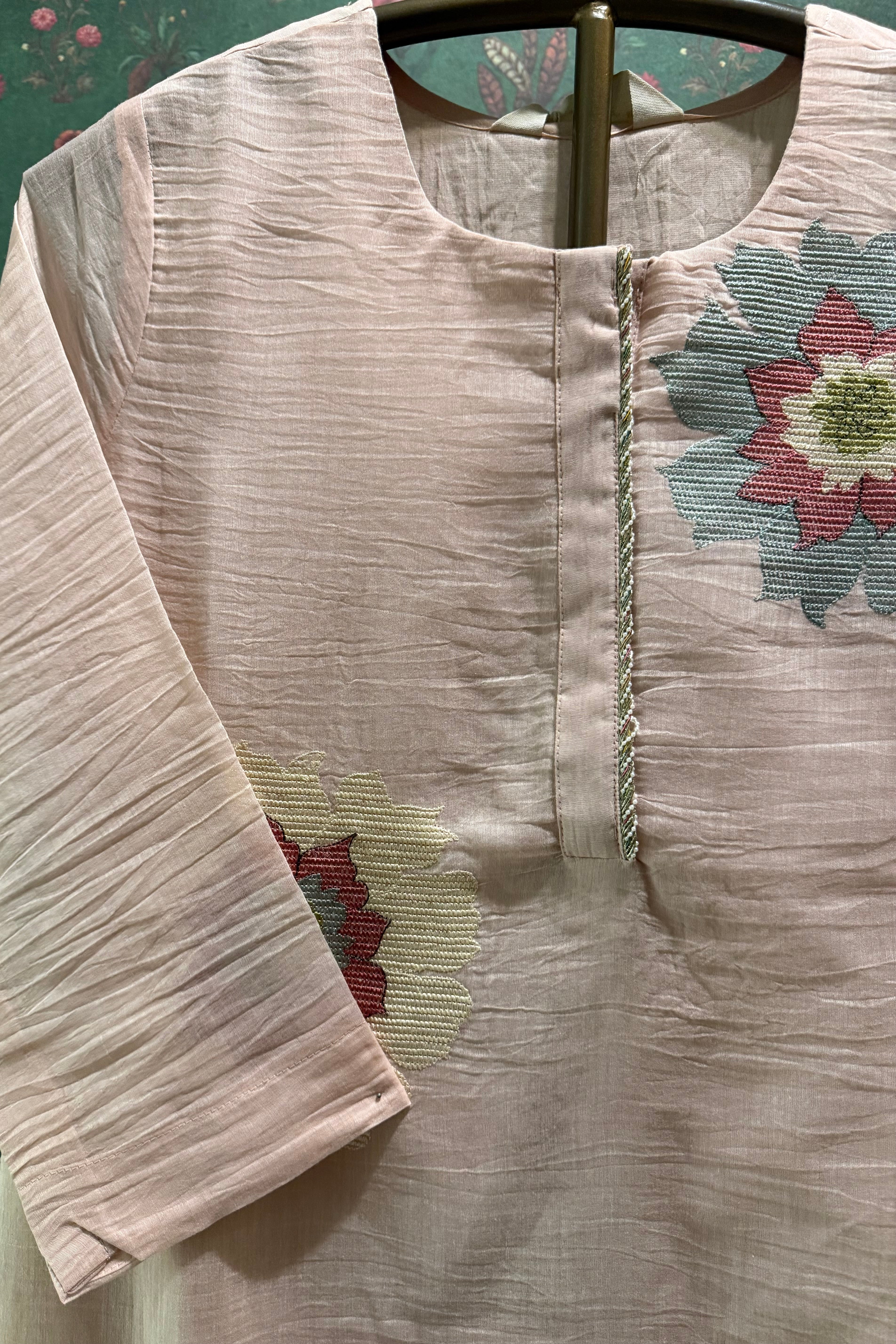 Blush Bloom Handcrafted Co-ord Set | HER-623