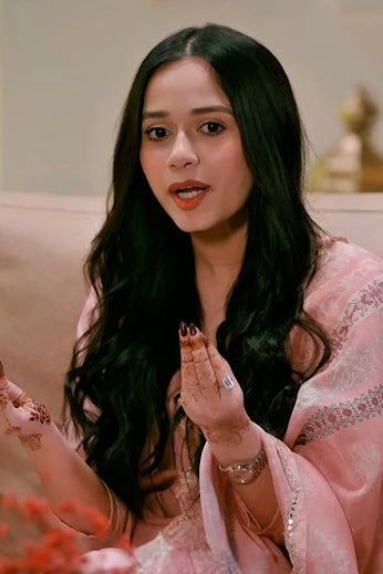 Pastel Pink Chanderi Suit Set | HER-252