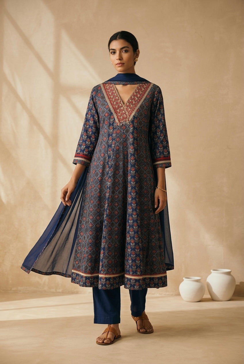 Raahi A-Line Suit Set | HER-637