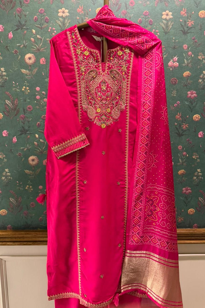 Rajrani Pink Festive Suit Set | HER-660