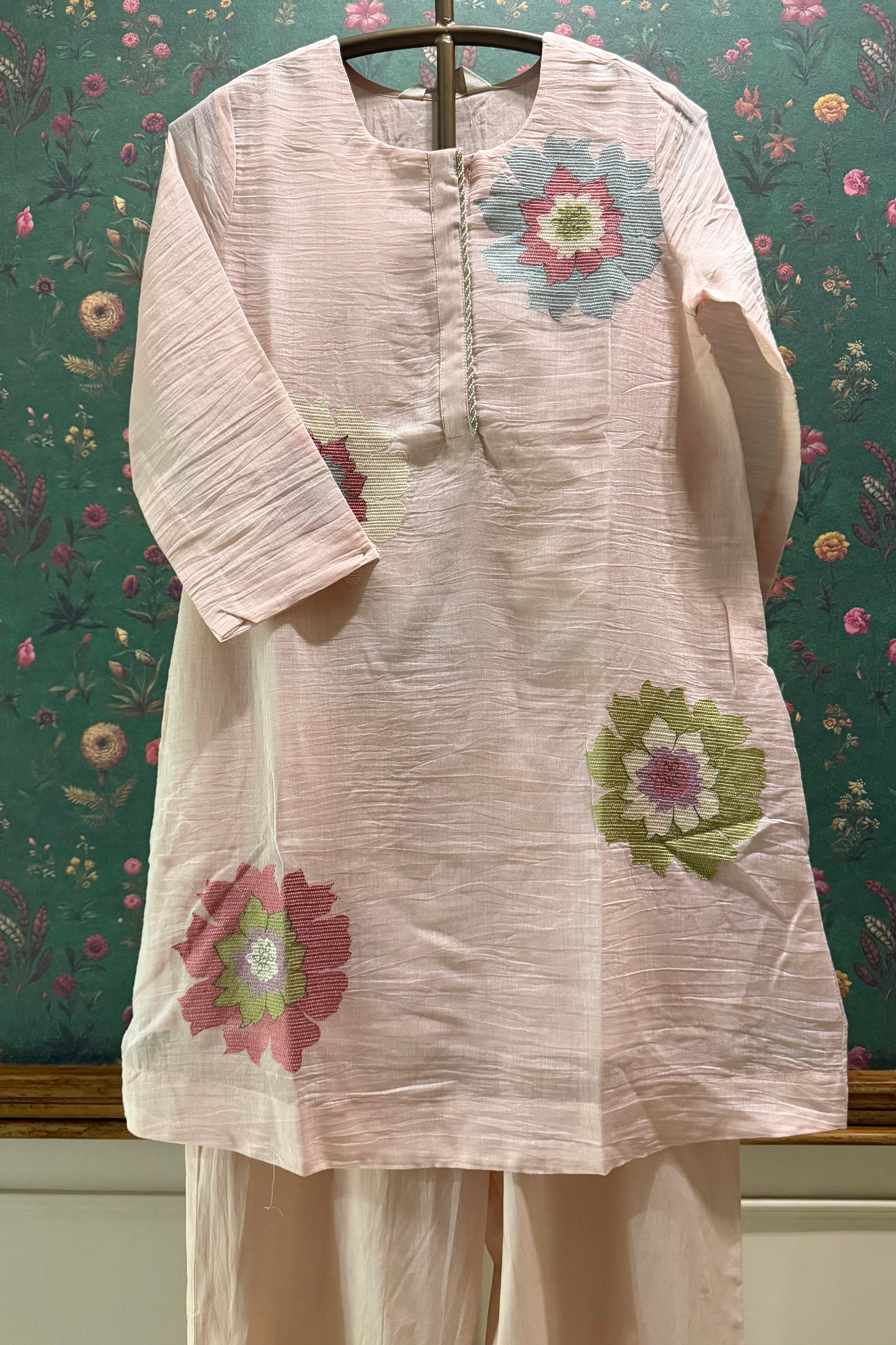 Blush Bloom Handcrafted Co-ord Set | HER-623