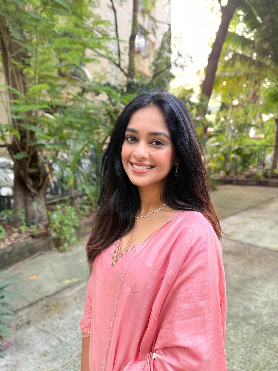 Khwabida Peach Mul Chanderi Suit Set | HER-542